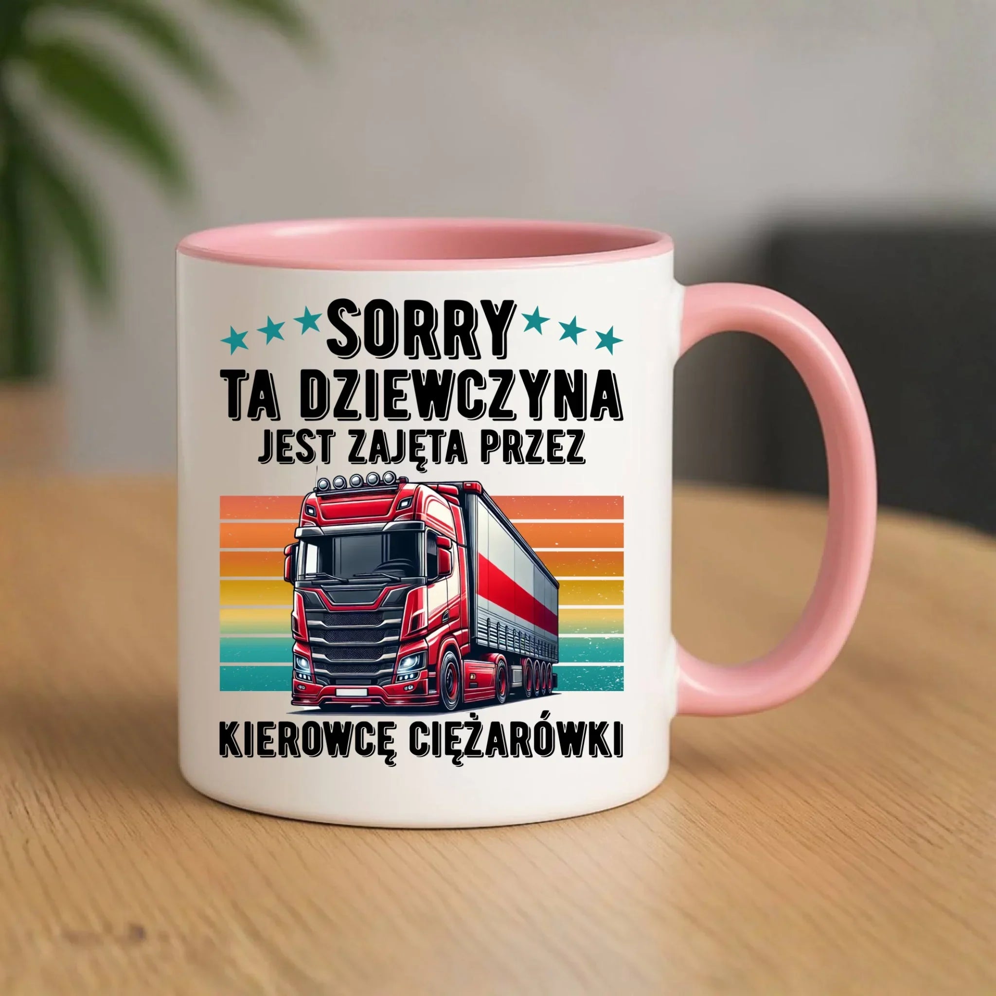 Kubek - Ta dziewczyna jest zajęta przez kierowcę ciężarówki ZKT12 - StoryCups.pl