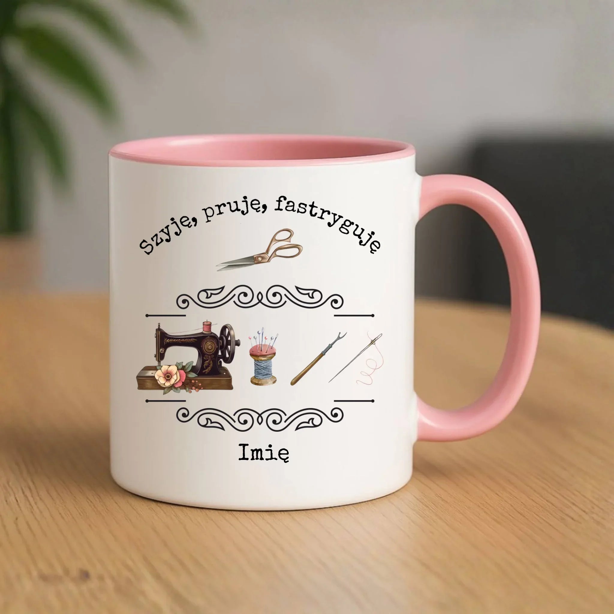 Kubek szyciowy dla krawcowej – Szyję, pruję, fastryguję HS13 - StoryCups.pl