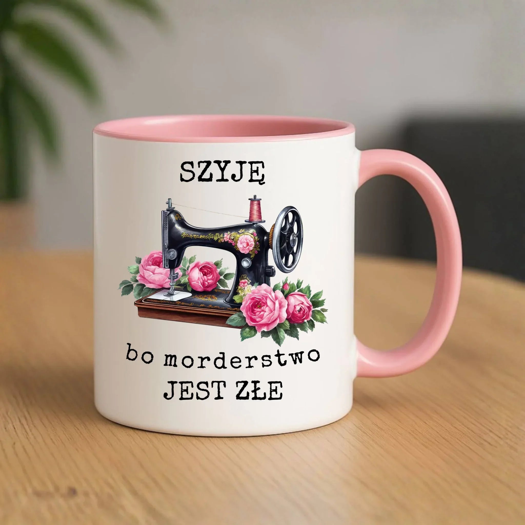Kubek szyciowy dla krawcowej – Szyję, bo morderstwo jest złe HS14 - StoryCups.pl