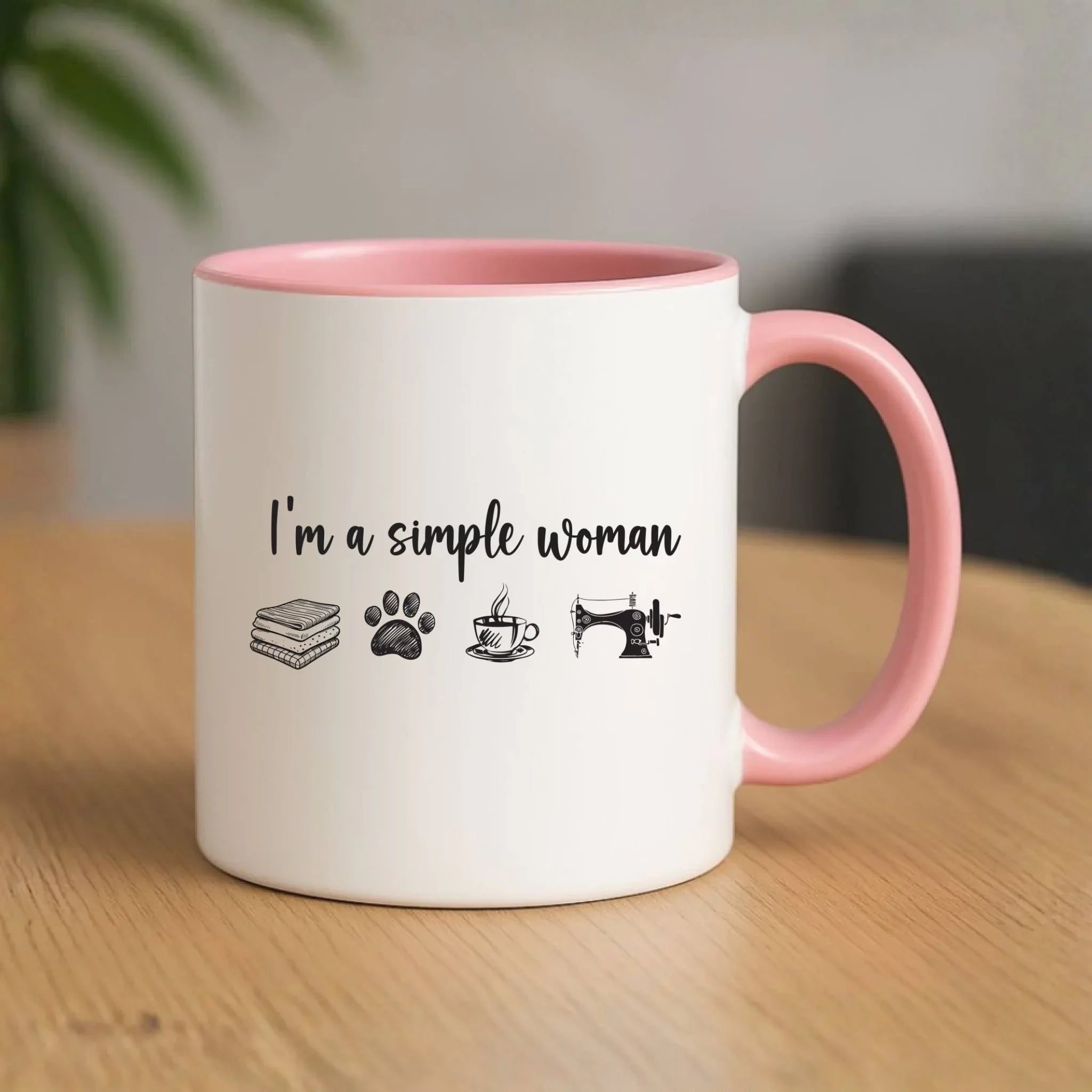 Kubek szyciowy dla krawcowej – I'm a simple woman HS20 - StoryCups.pl