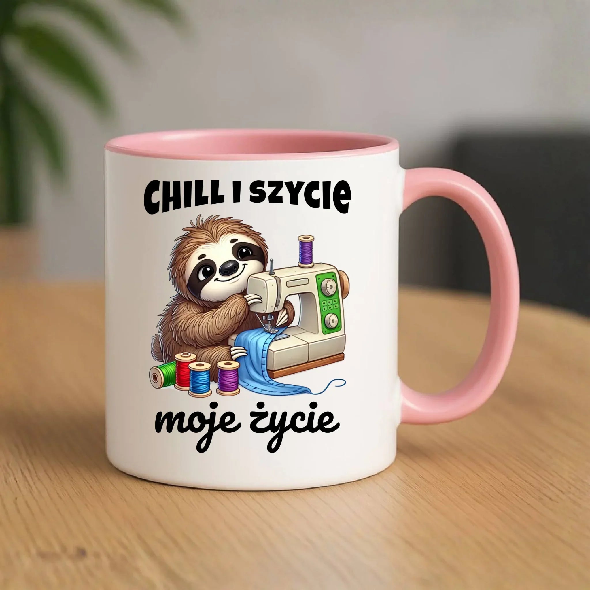 Kubek szyciowy dla krawcowej – Chill i szycie moje życie HS17 - StoryCups.pl