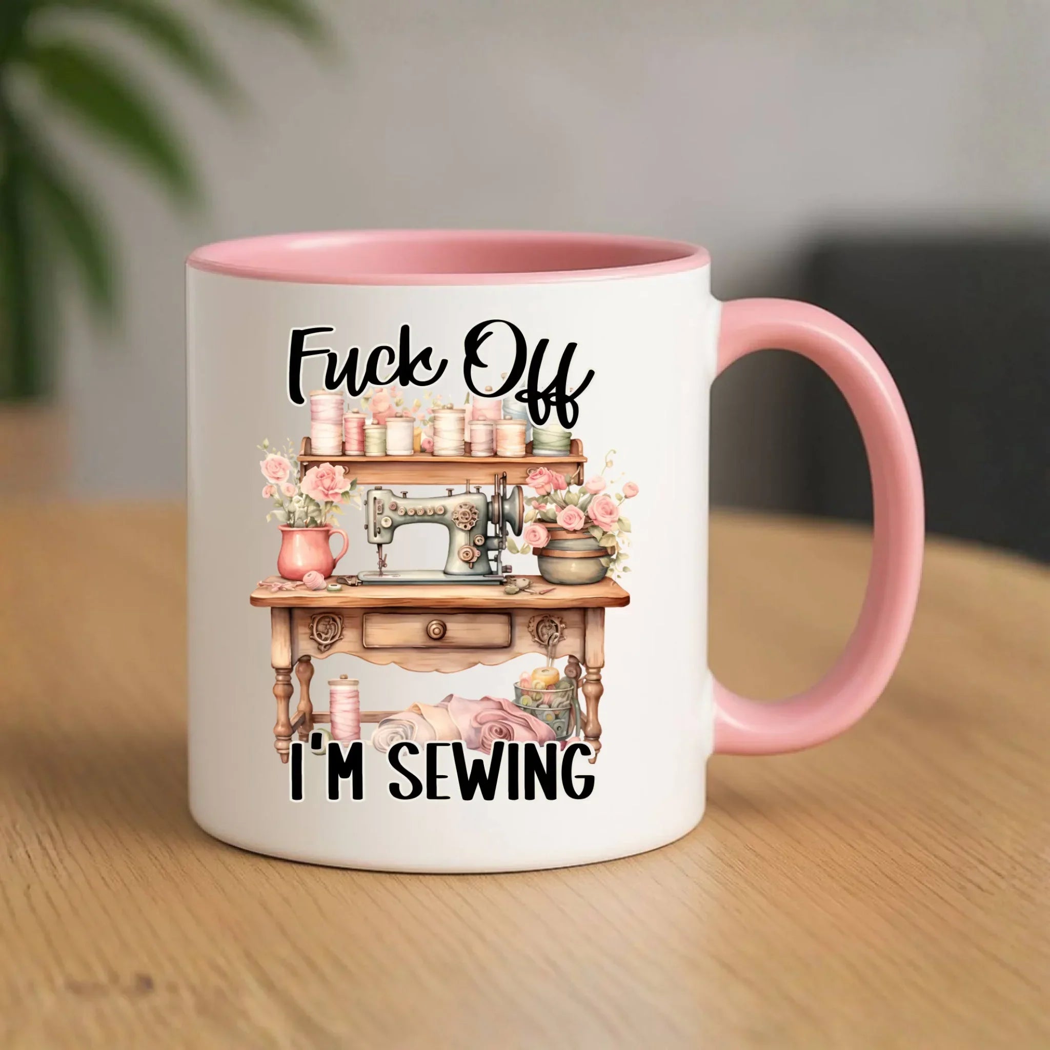 Kubek szyciowy dla krawcowej – Fck off im sewing HS16 - StoryCups.pl