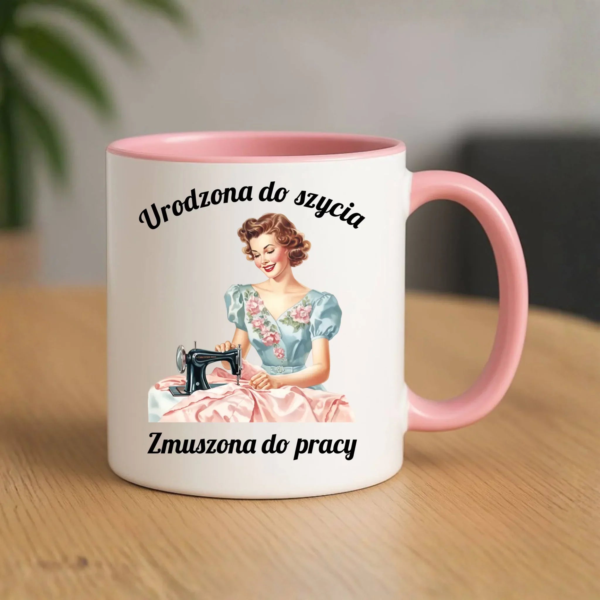 Kubek szyciowy dla krawcowej – Urodzona do szycia HS18 - StoryCups.pl