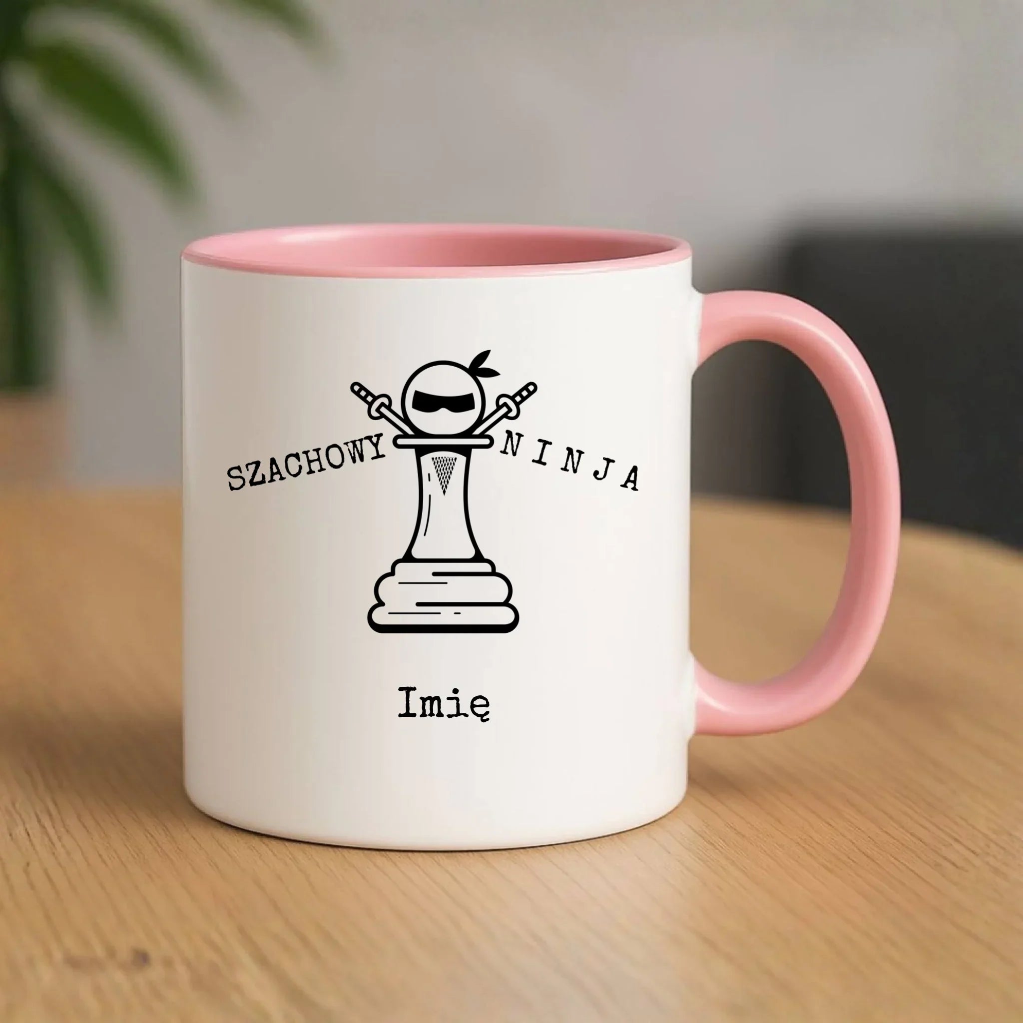 Kubek dla szachisty - Szachowy ninja - personalizowany HSZ01 - StoryCups.pl