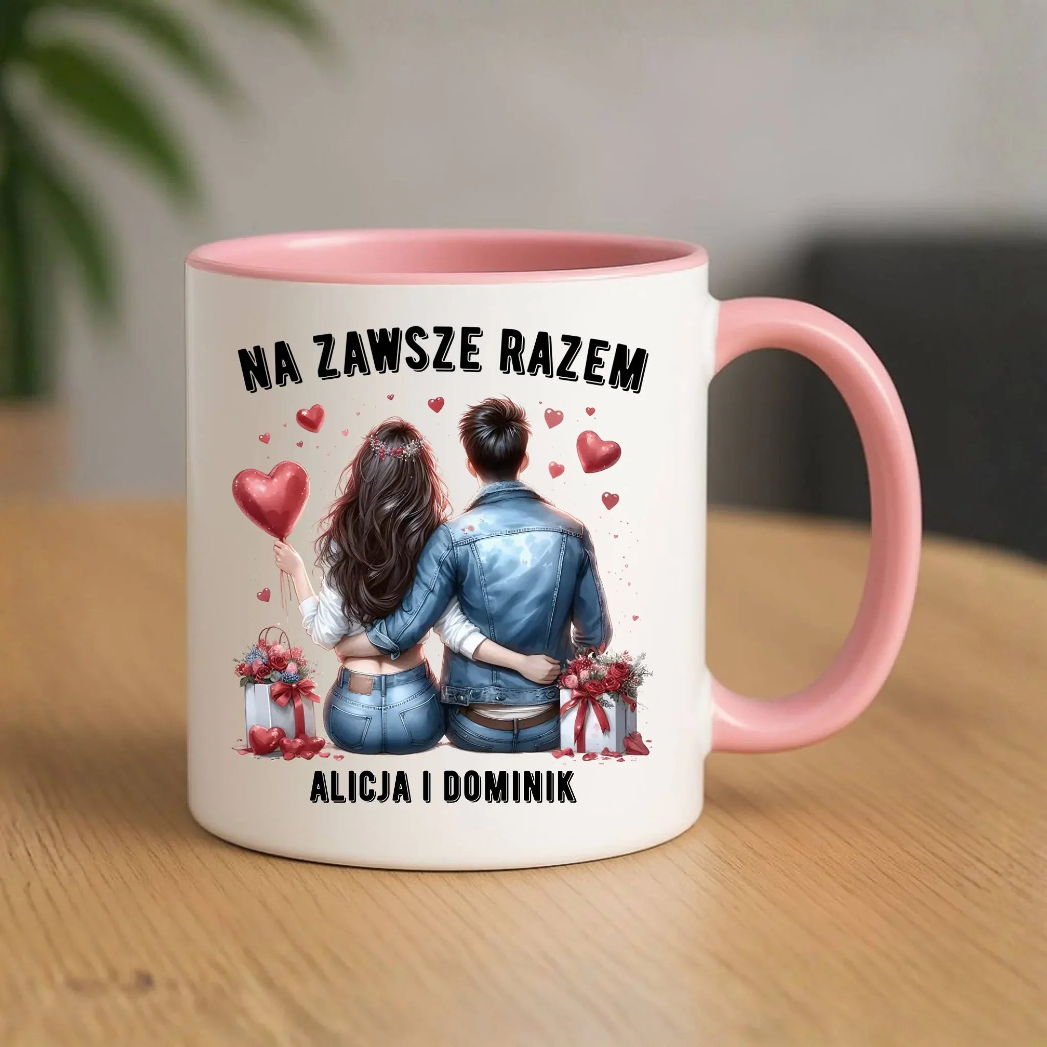 Kubek dla par - Na zawsze razem - personalizowany W07 - StoryCups.pl