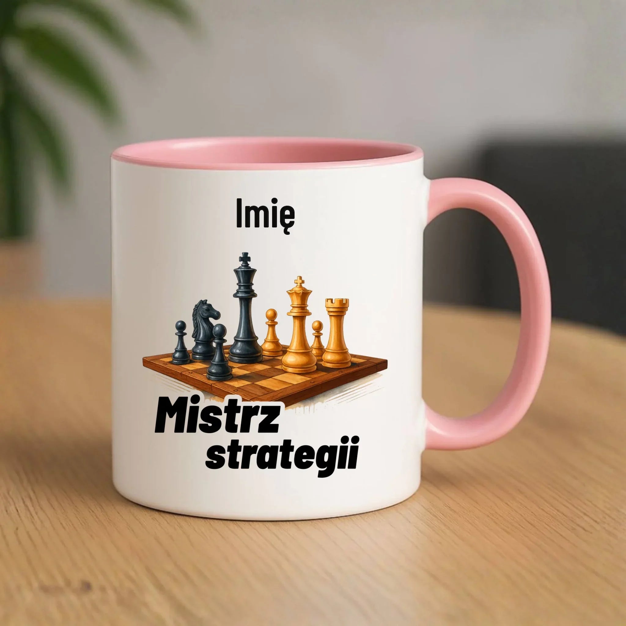 Kubek dla szachisty - Mistrz strategii - personalizowany HSZ11 - StoryCups.pl