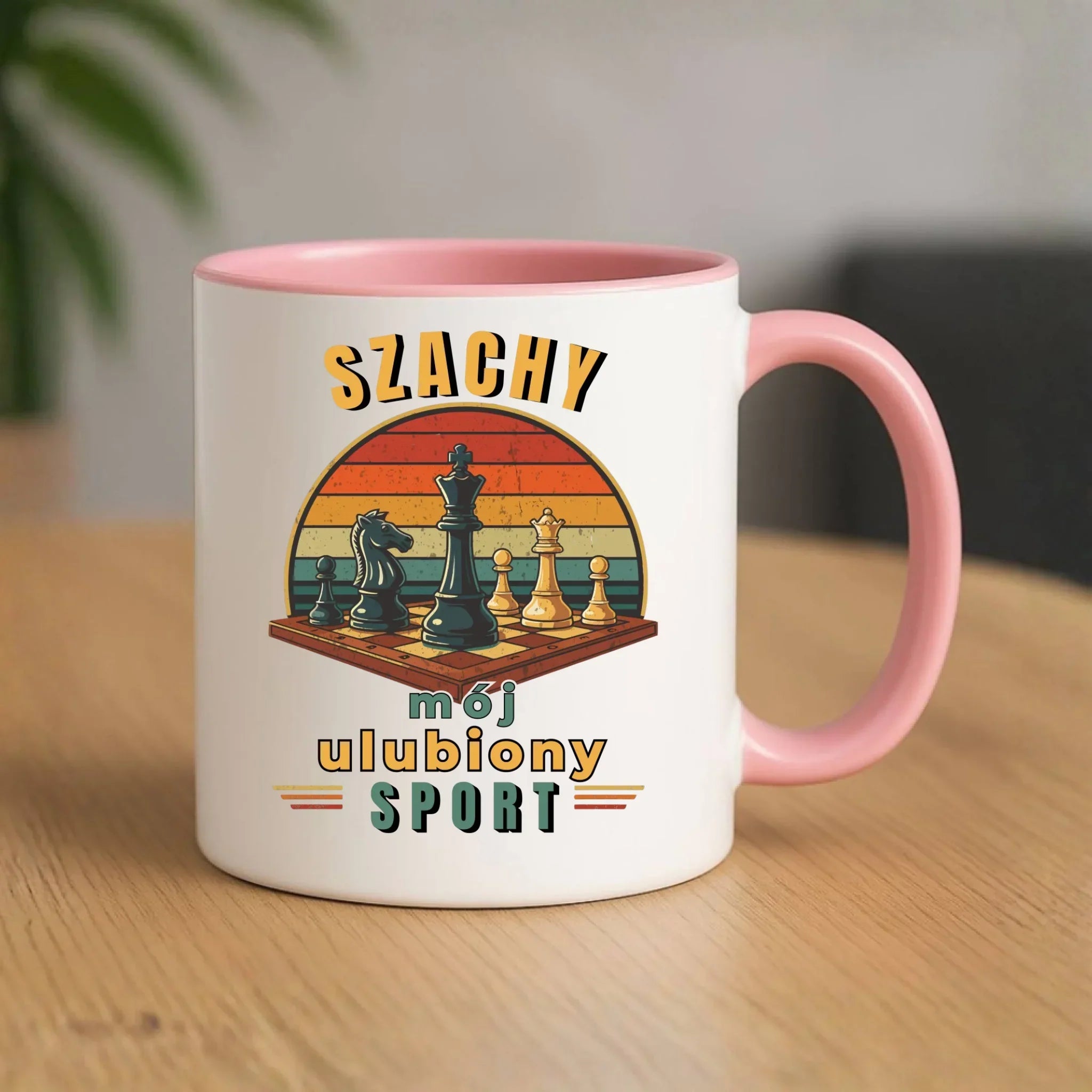 Kubek dla szachisty - Szachy ulubiony sport HSZ10 - StoryCups.pl