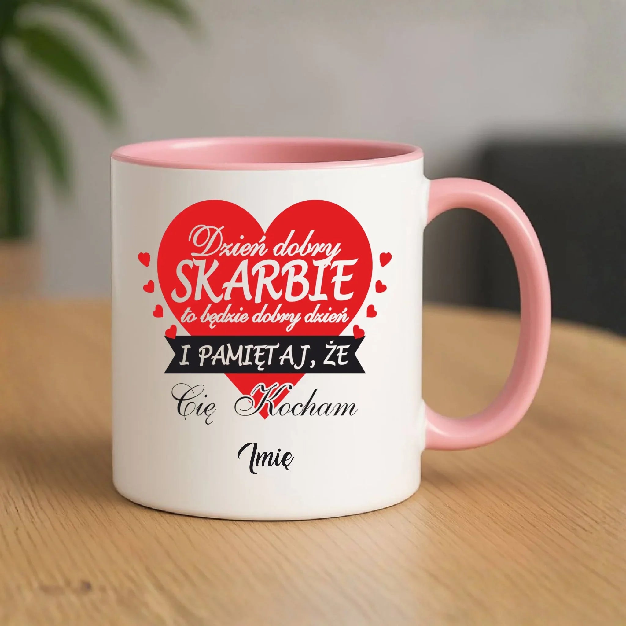 Kubek dla par - Dzień dobry Skarbie - personalizowany W02 - StoryCups.pl