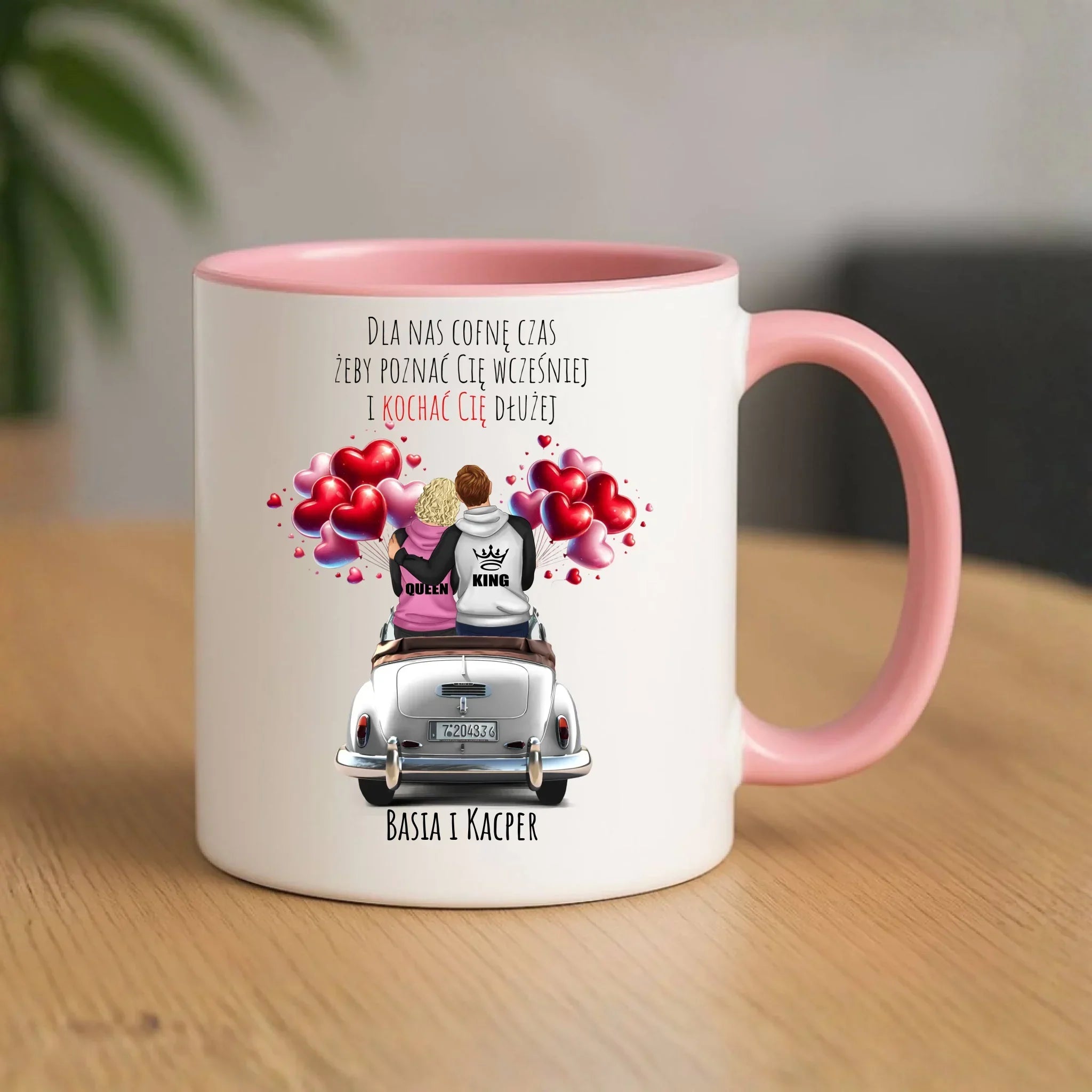 Kubek dla par - Dla nas cofnę czas - personalizowany W08 - StoryCups.pl