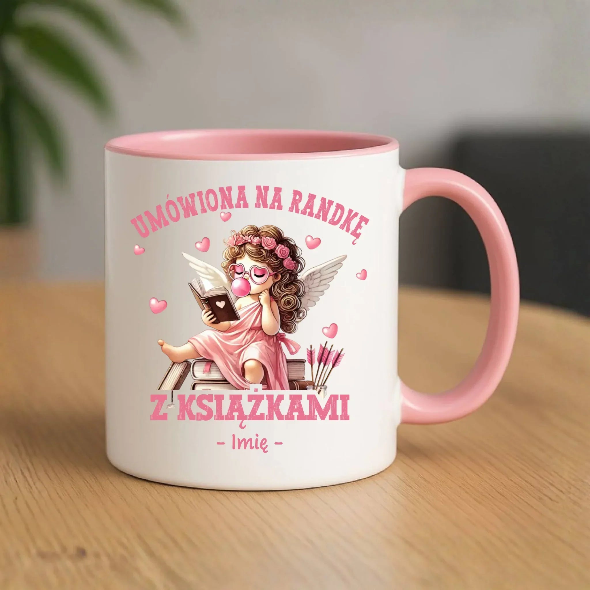 Kubek dla czytelniczki – Umówiona na randkę z książkami - personalizowany W19 - StoryCups.pl