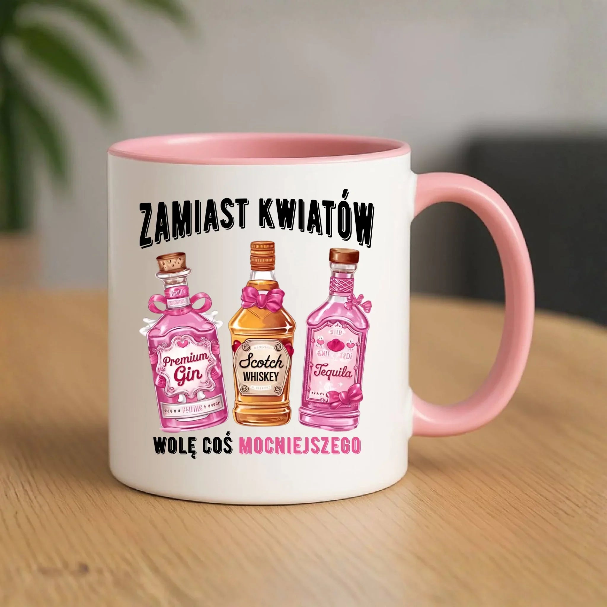 Kubek dla niej - Zamiast kwiatów wolę coś mocniejszego W42 - StoryCups.pl