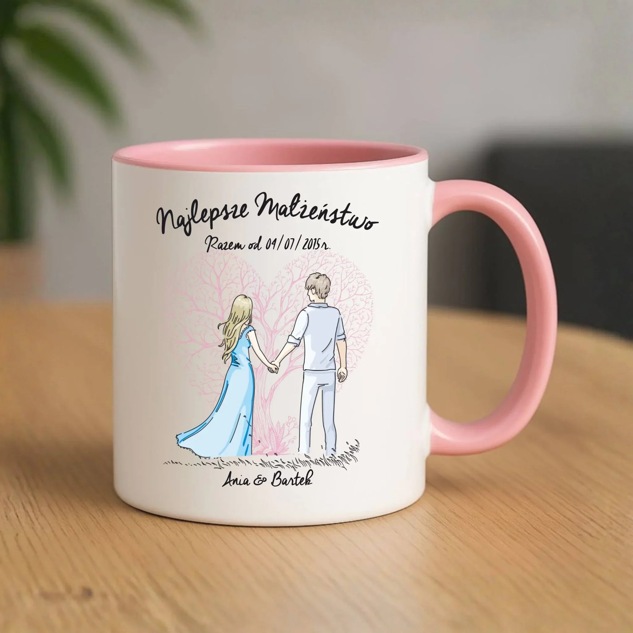 Kubek dla par - Najlepsze małżeństwo - personalizowany W03 - StoryCups.pl