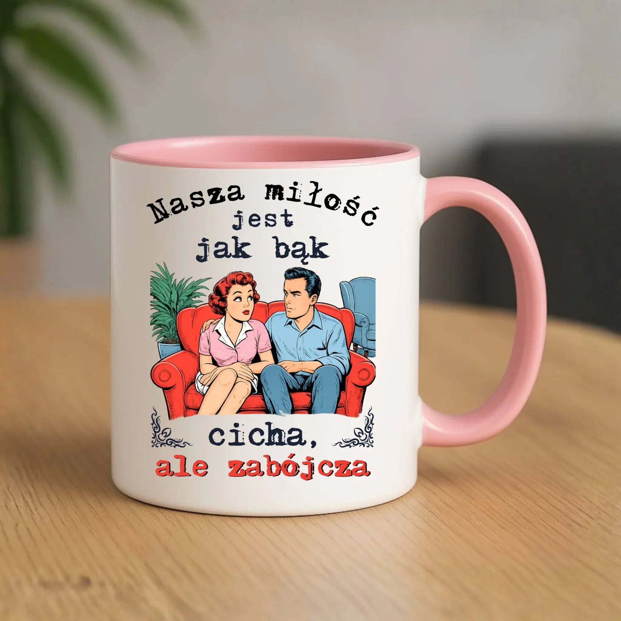 Kubek dla par - Nasza miłość jest jak bąk W70 - StoryCups.pl