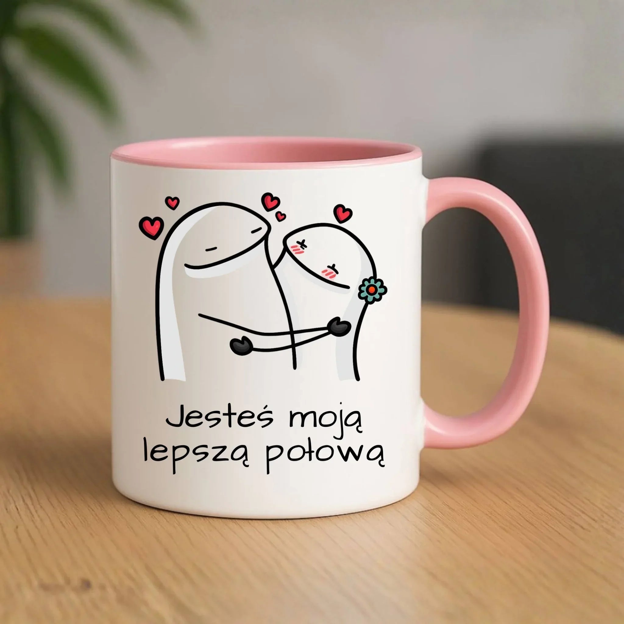 Kubek dla par - Jesteś moją lepszą połową W87 - StoryCups.pl