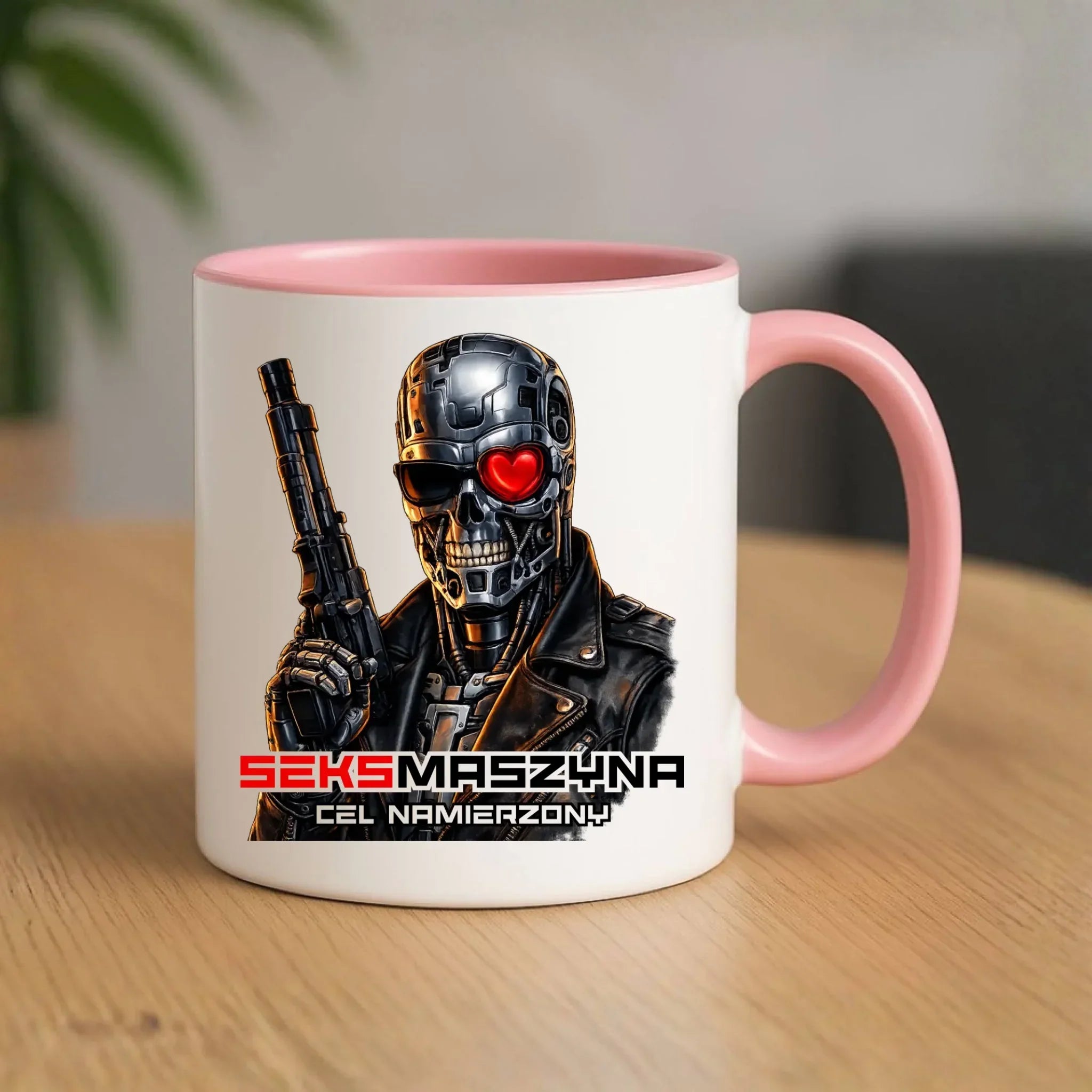 Kubek dla faceta - Cyborg z sercem Seks maszyna DCH32 - StoryCups.pl