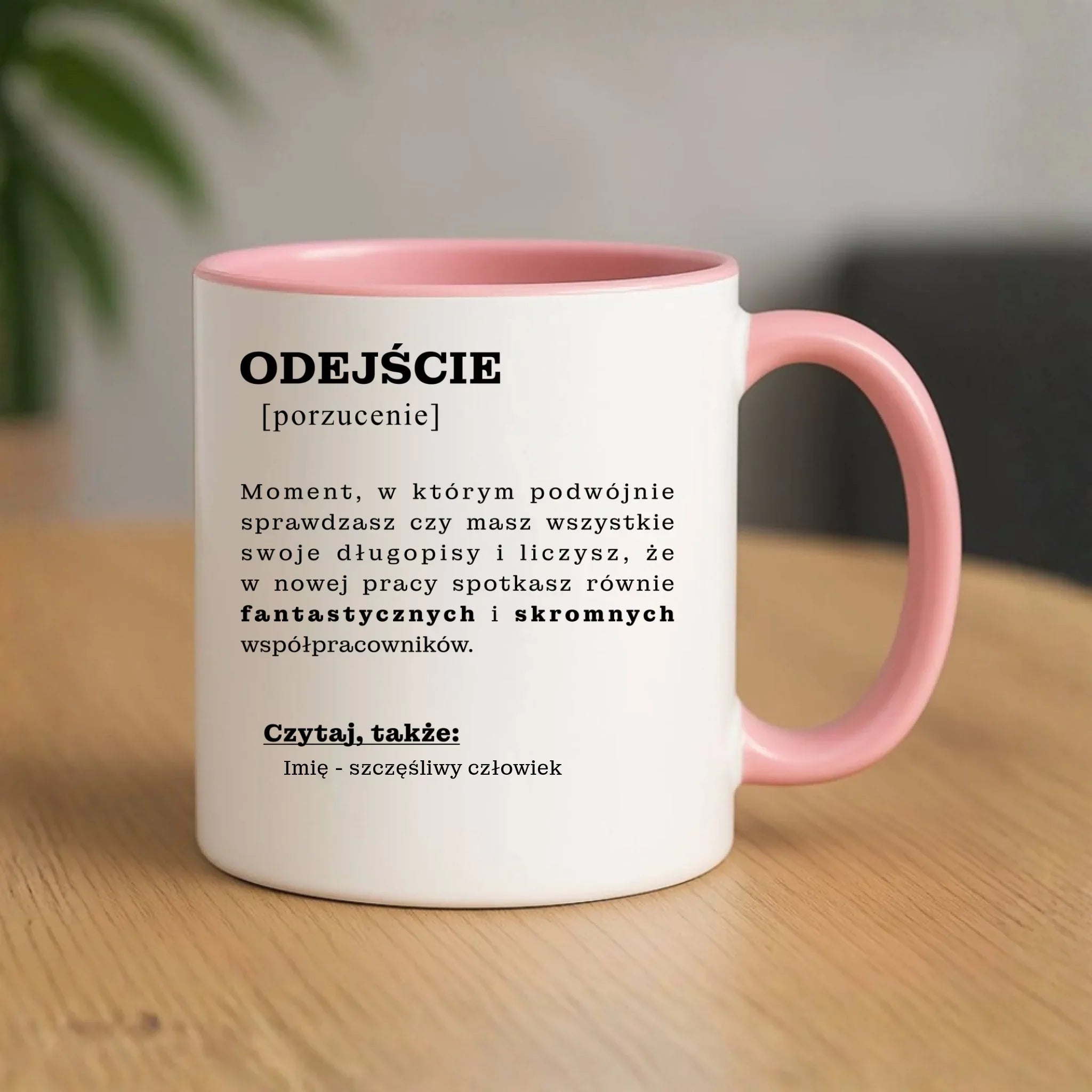 Kubek - Odejście z pracy [porzucenie] - personalizowany OP01 - StoryCups.pl