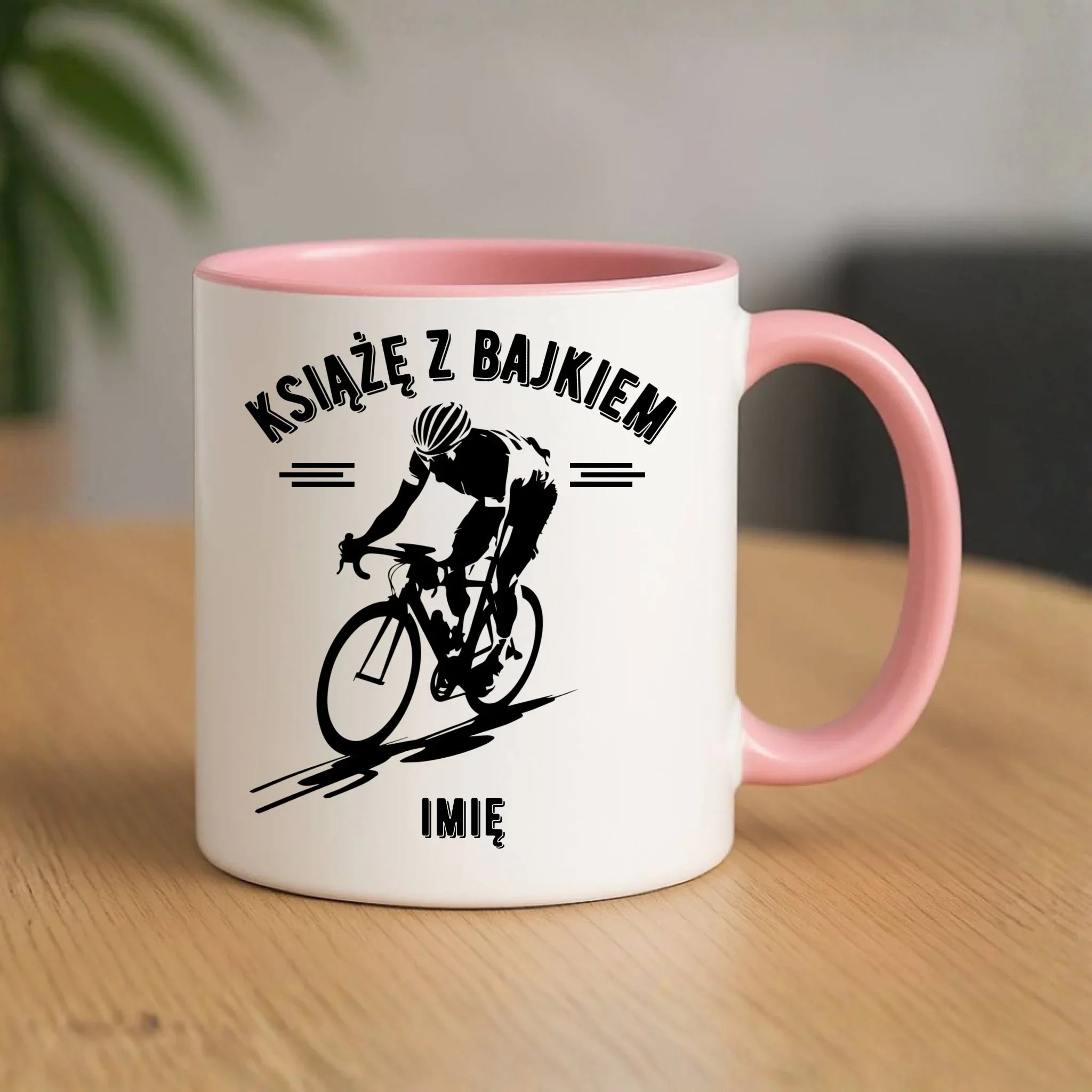 Kubek dla rowerzysty - Książę z bajkiem - personalizowany HR01 - StoryCups.pl