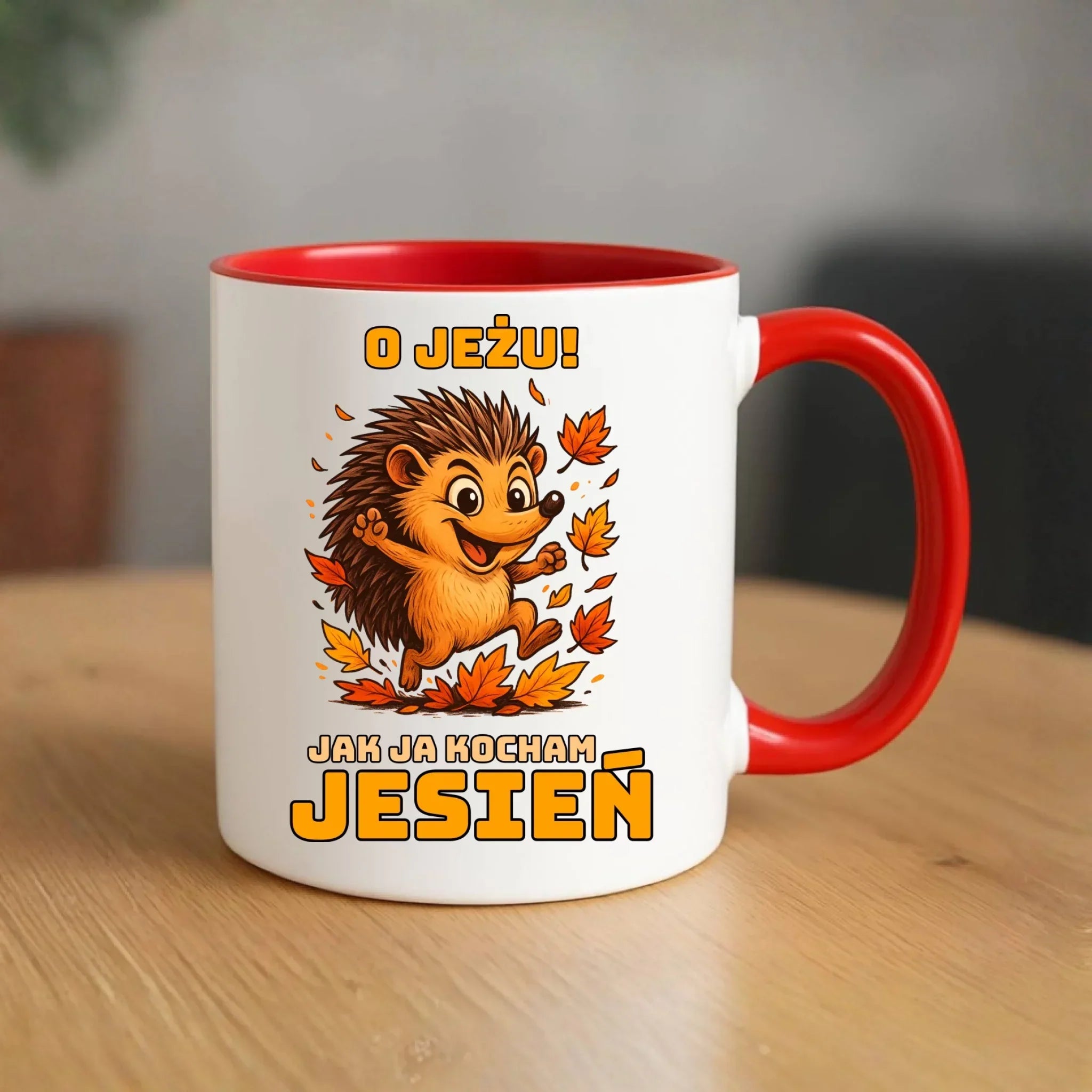 Kubek jesienny - O JEŻU! Jak ja kocham jesień JS31 - StoryCups.pl