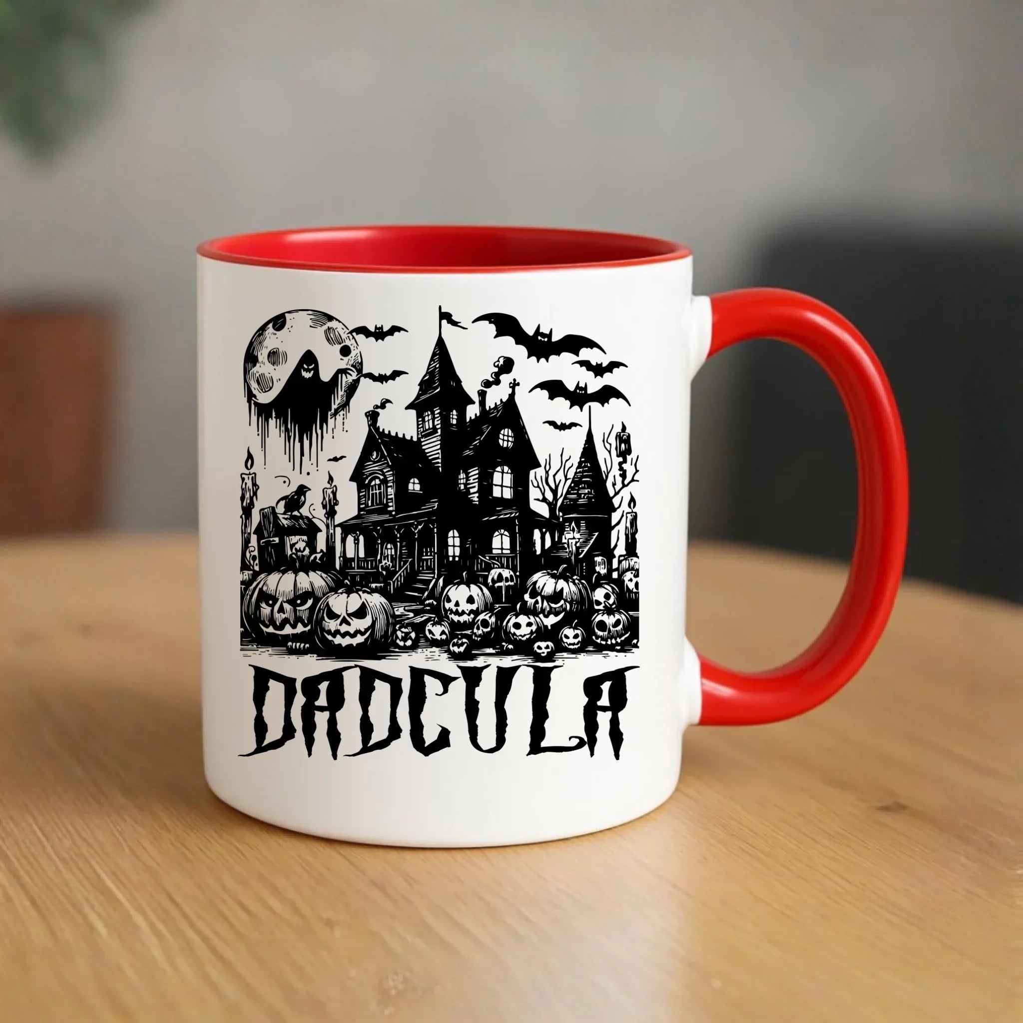 Kubek halloweenowy dla taty - Upiorny dom - Dadcula HL19 - StoryCups.pl