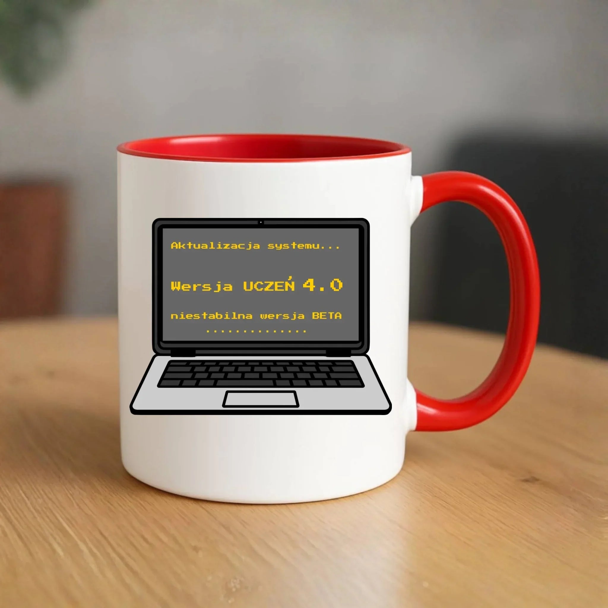 Kubek dla ucznia - Aktualizacja systemu - powrót do szkoły - personalizowany SZ16 - StoryCups.pl