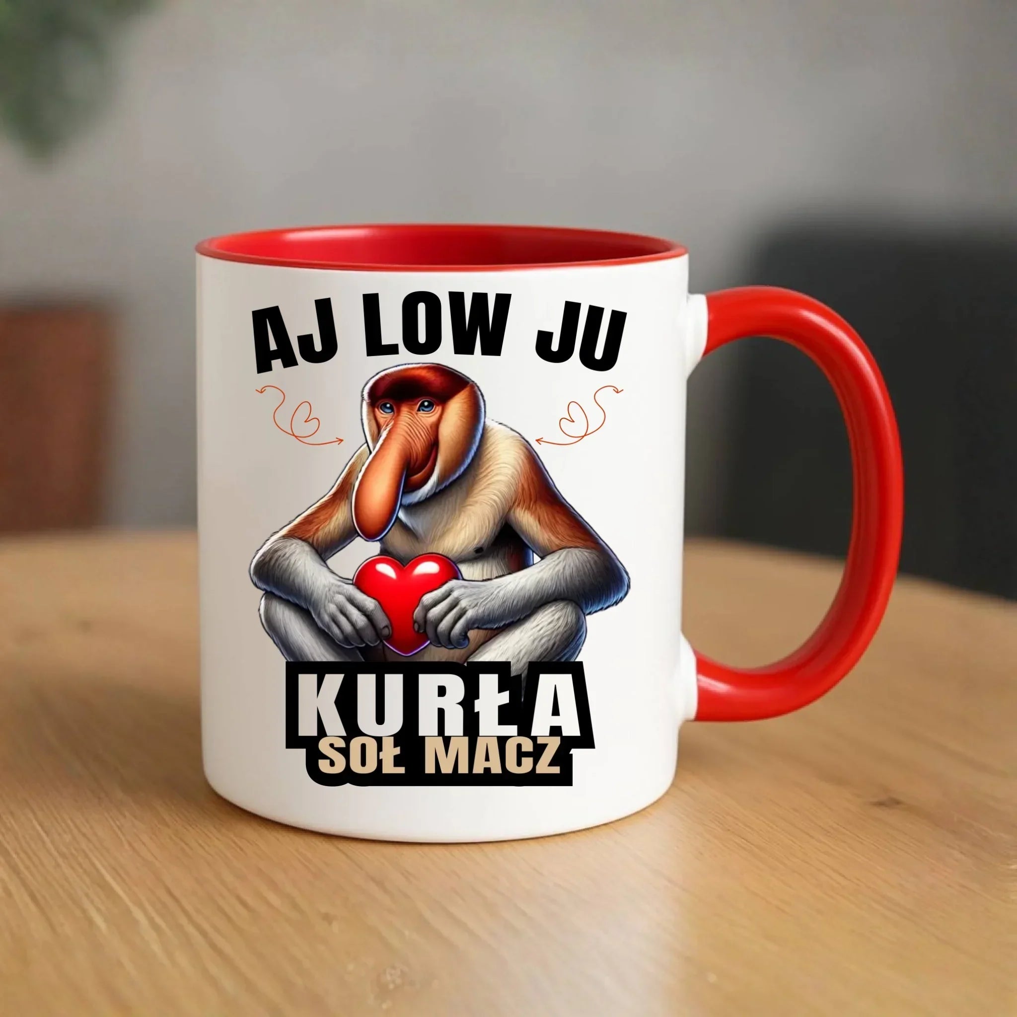 Kubek dla par - Janusz nosacz - Aj low ju kurła W26 - StoryCups.pl