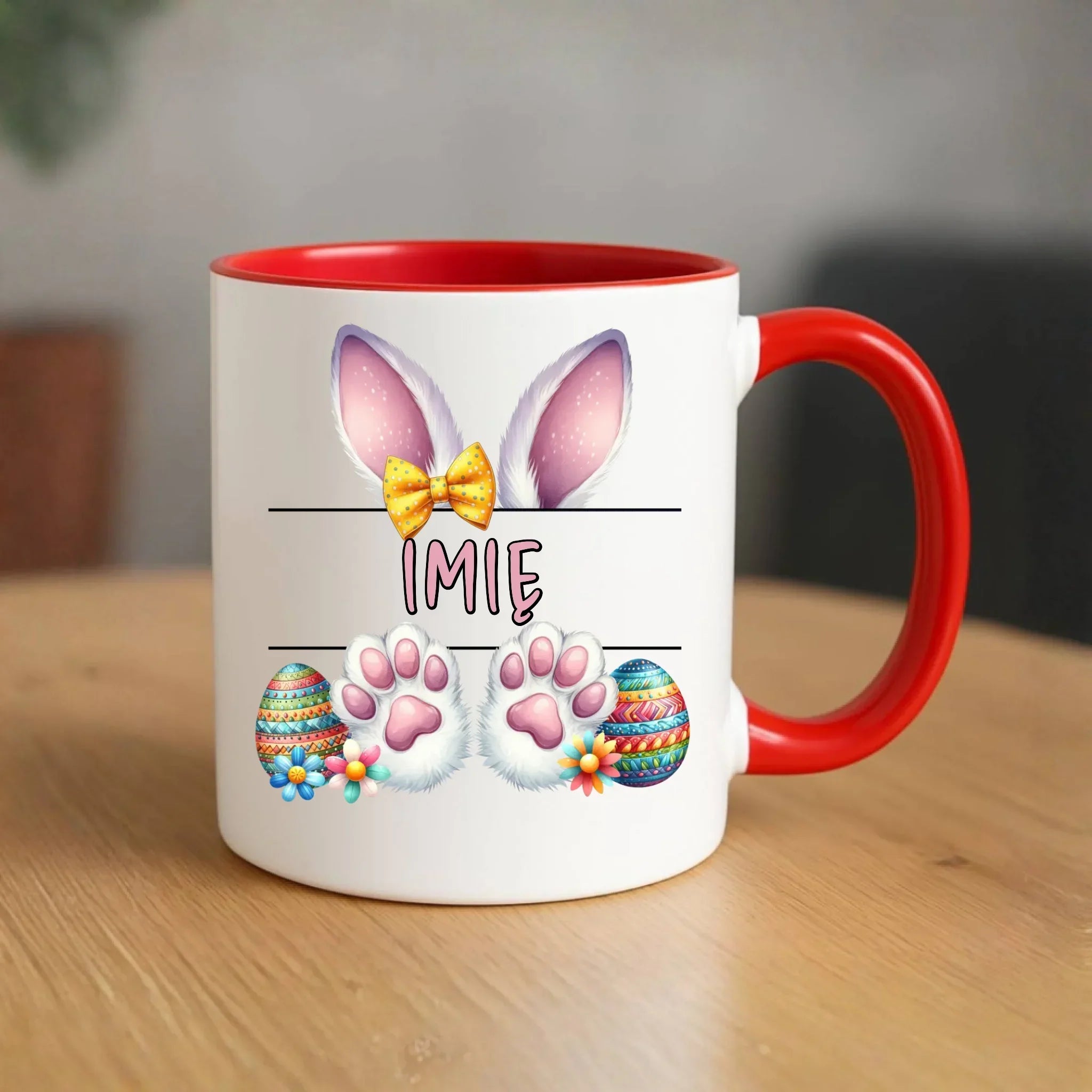 Kubek wielkanocny - Zajączek - personalizowany WN13 - StoryCups.pl