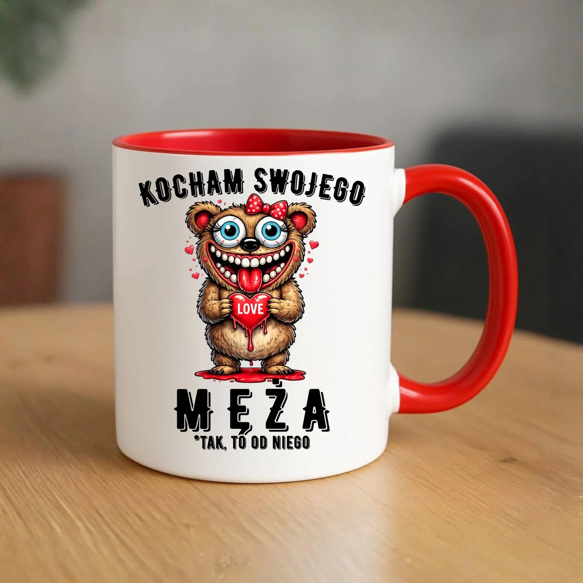 Kubek dla żony - Kocham swojego męża W22 - StoryCups.pl