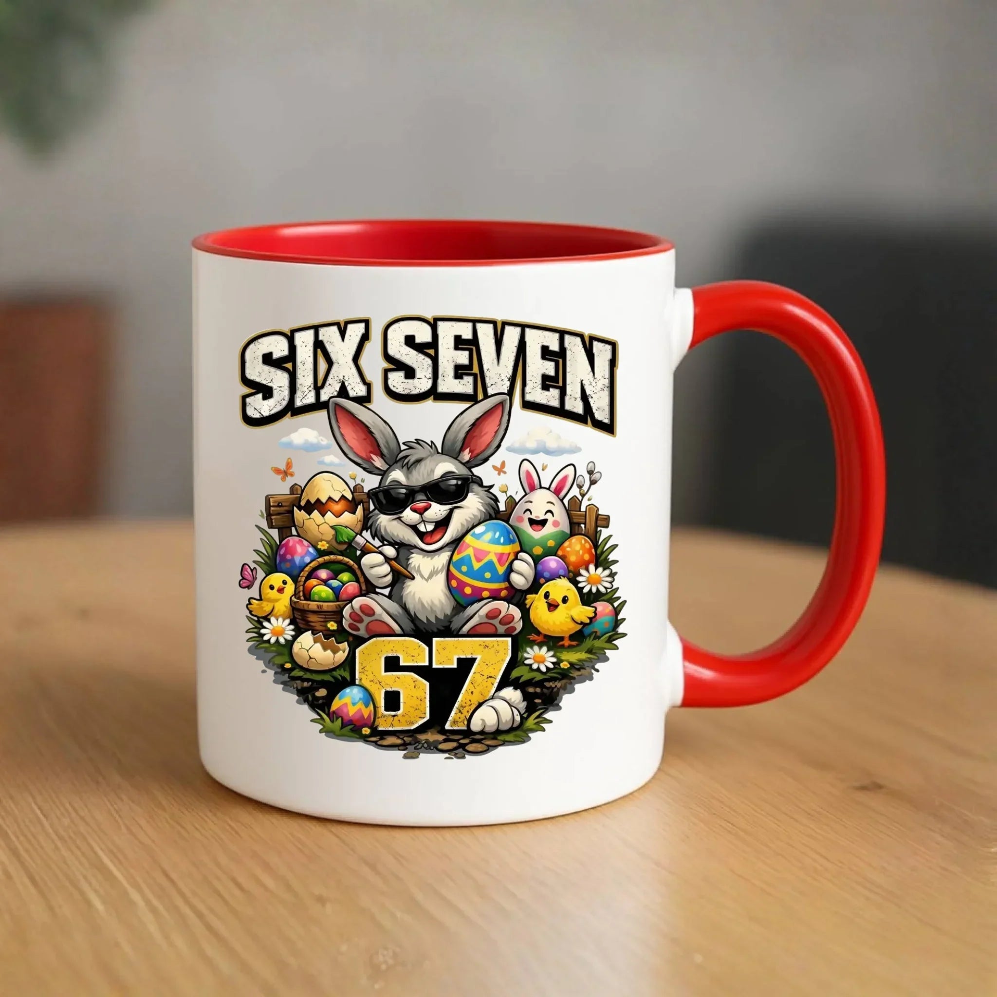 Kubek wielkanocny - Zając Six Seven 67 WN10 - StoryCups.pl