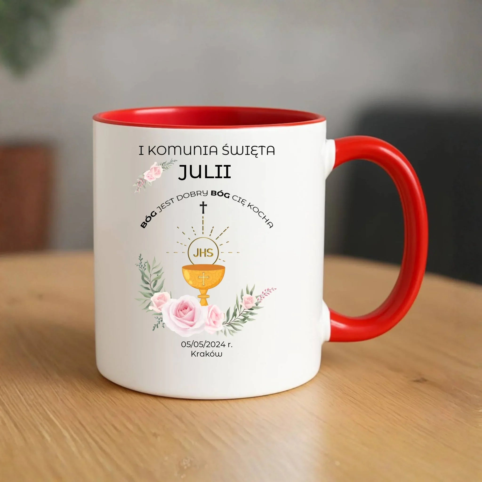 Kubek | Prezent na Pierwszą Komunię Świętą - personalizowany PK01 - StoryCups.pl