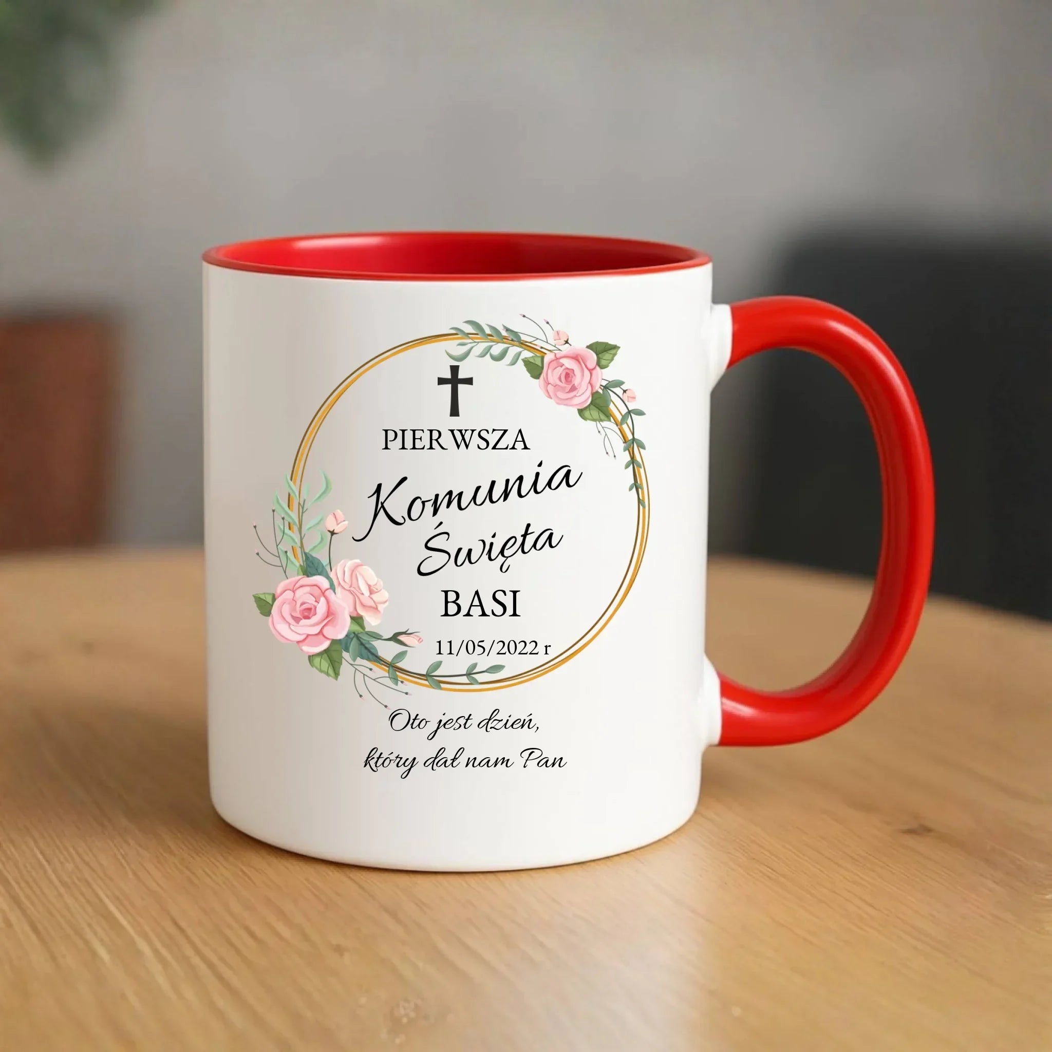 Kubek | Prezent na Pierwszą Komunię Świętą dla dziewczynki - personalizowany PK03 - StoryCups.pl
