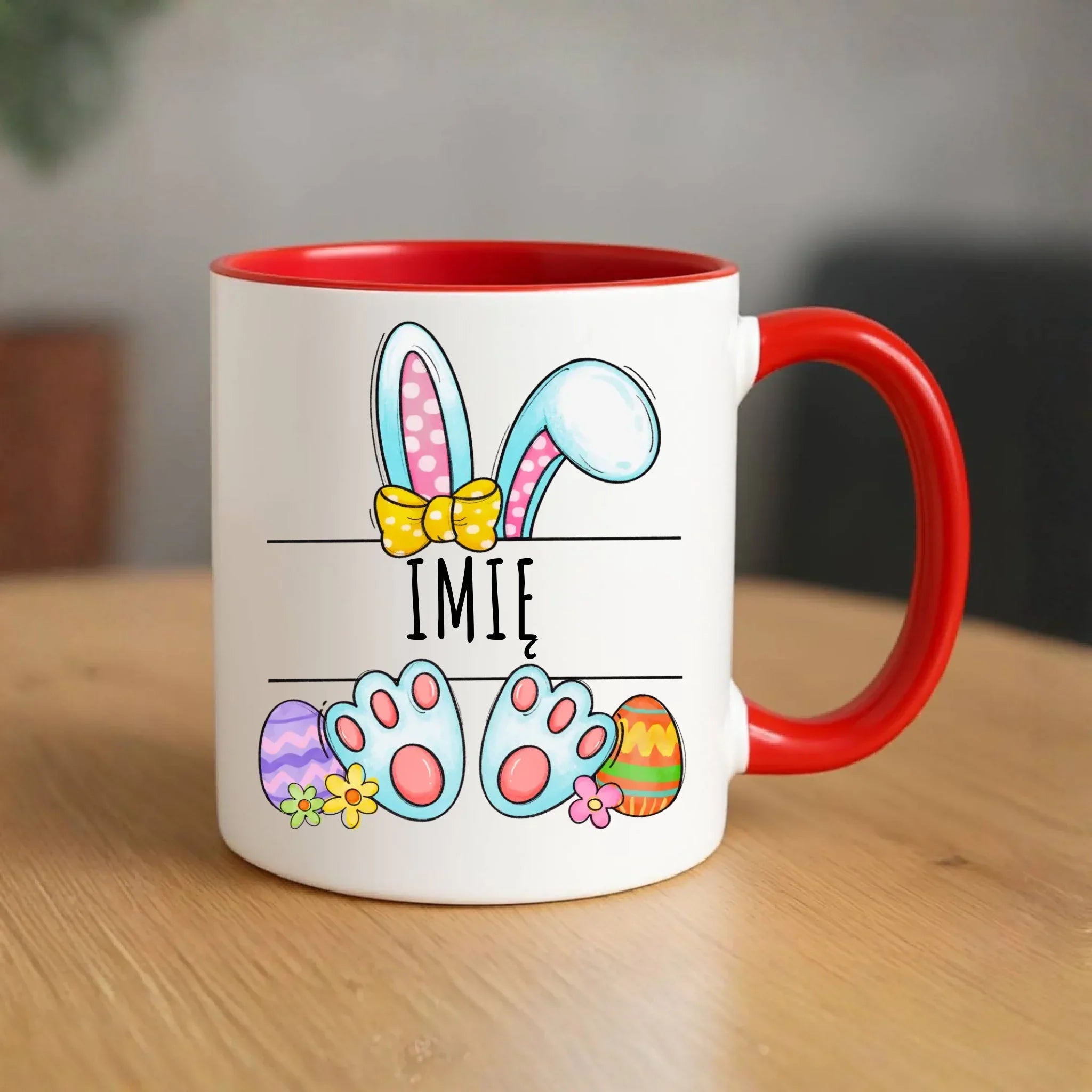 Kubek wielkanocny dla dziecka - Zajączek - personalizowany WN15 - StoryCups.pl