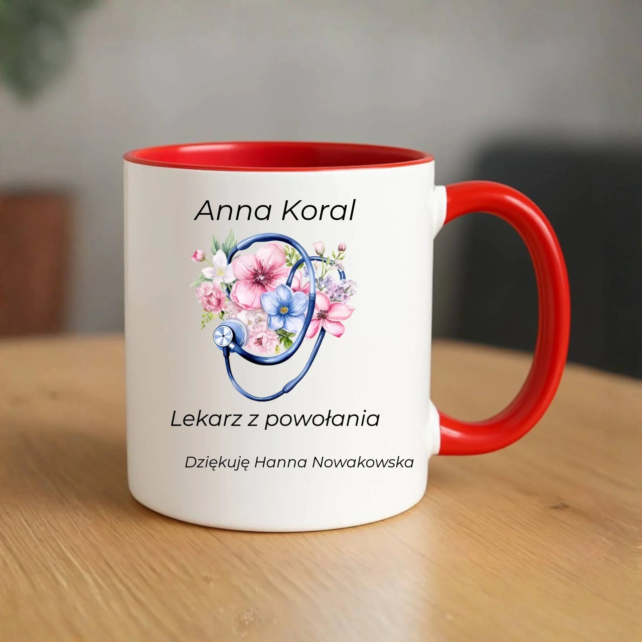 Kubek dla lekarza - Lekarz z powołania - personalizowany L01 - StoryCups.pl