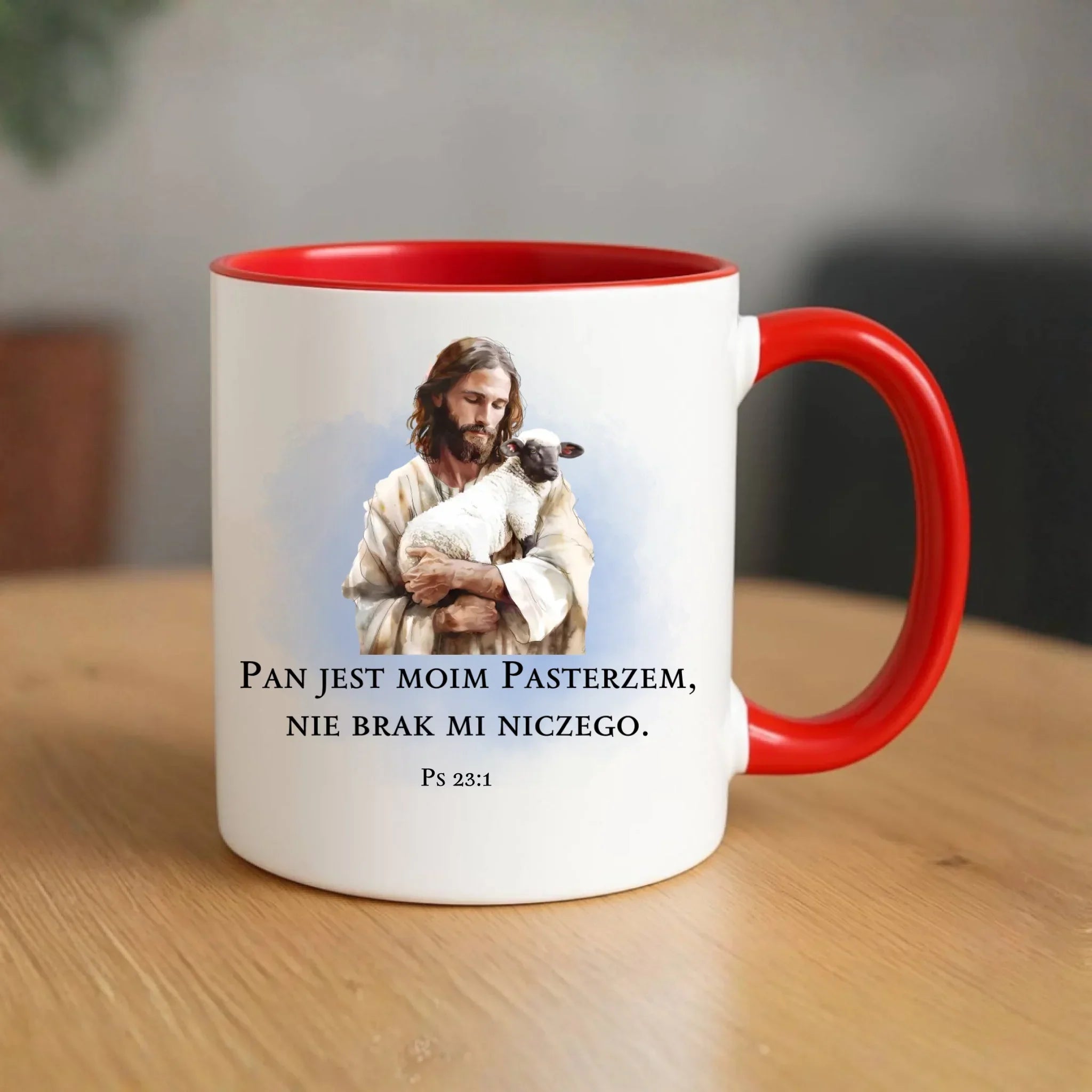 Kubek chrześcijański - Pan jest moim pasterzem DU03 - StoryCups.pl