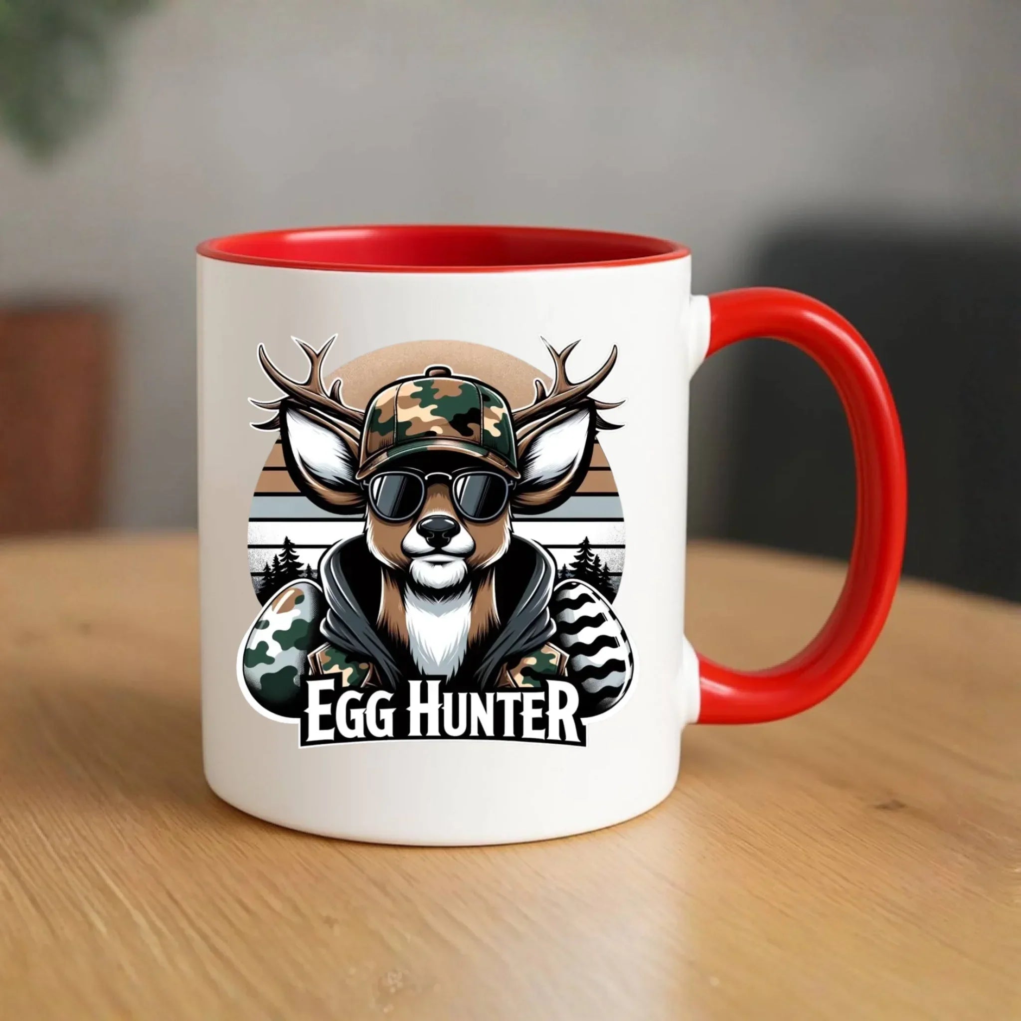 Kubek wielkanocny - Jeleń Survival Egg hunter WN19 - StoryCups.pl