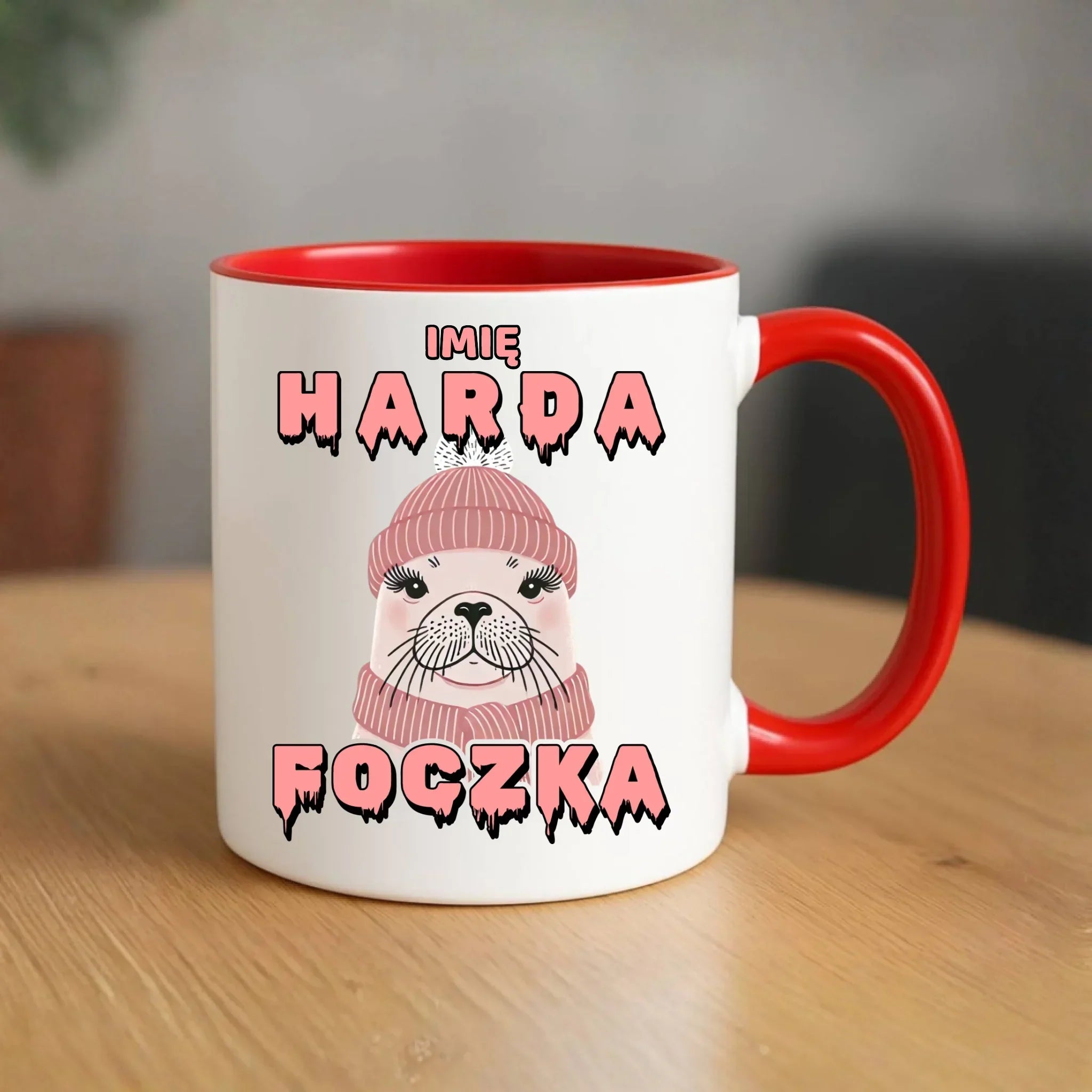 Kubek - prezent dla morsa - Harda foczka - personalizowany HM05 - StoryCups.pl