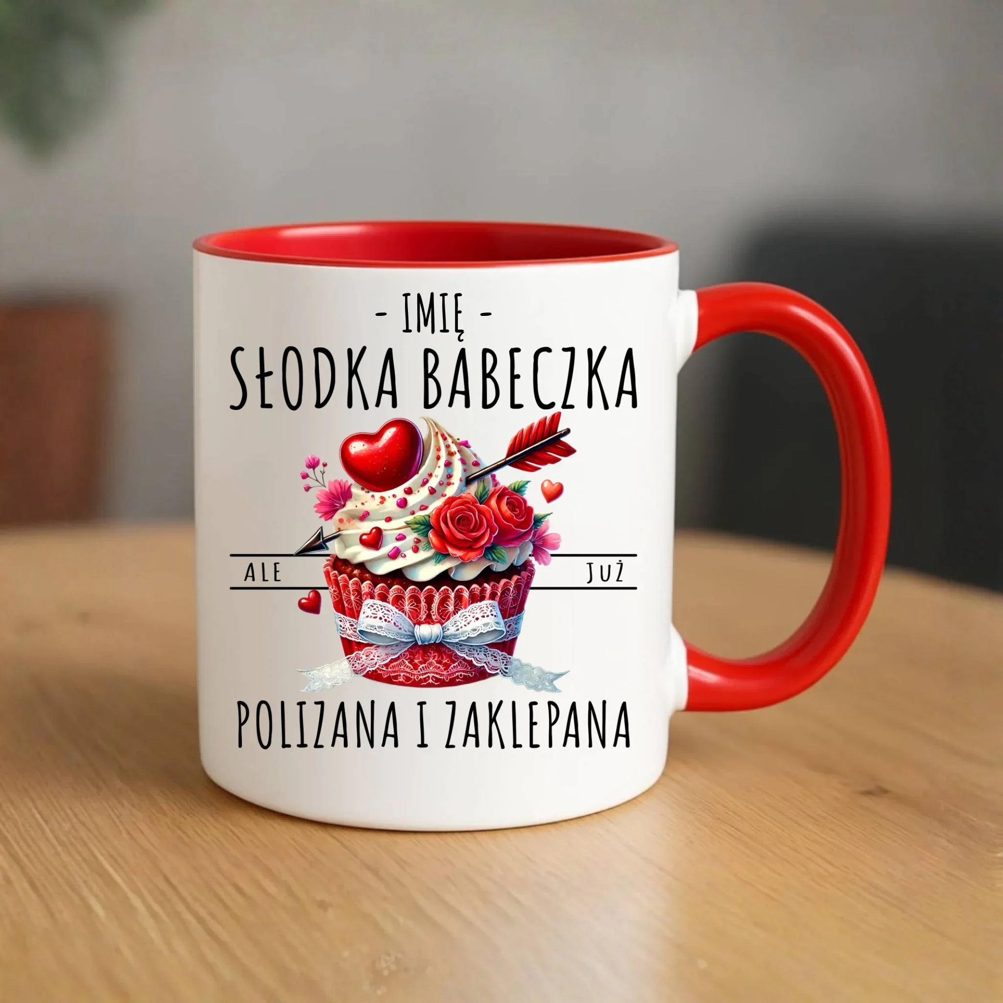 Kubek - Słodka babeczka polizana i zaklepana - personalizowany W37 - StoryCups.pl