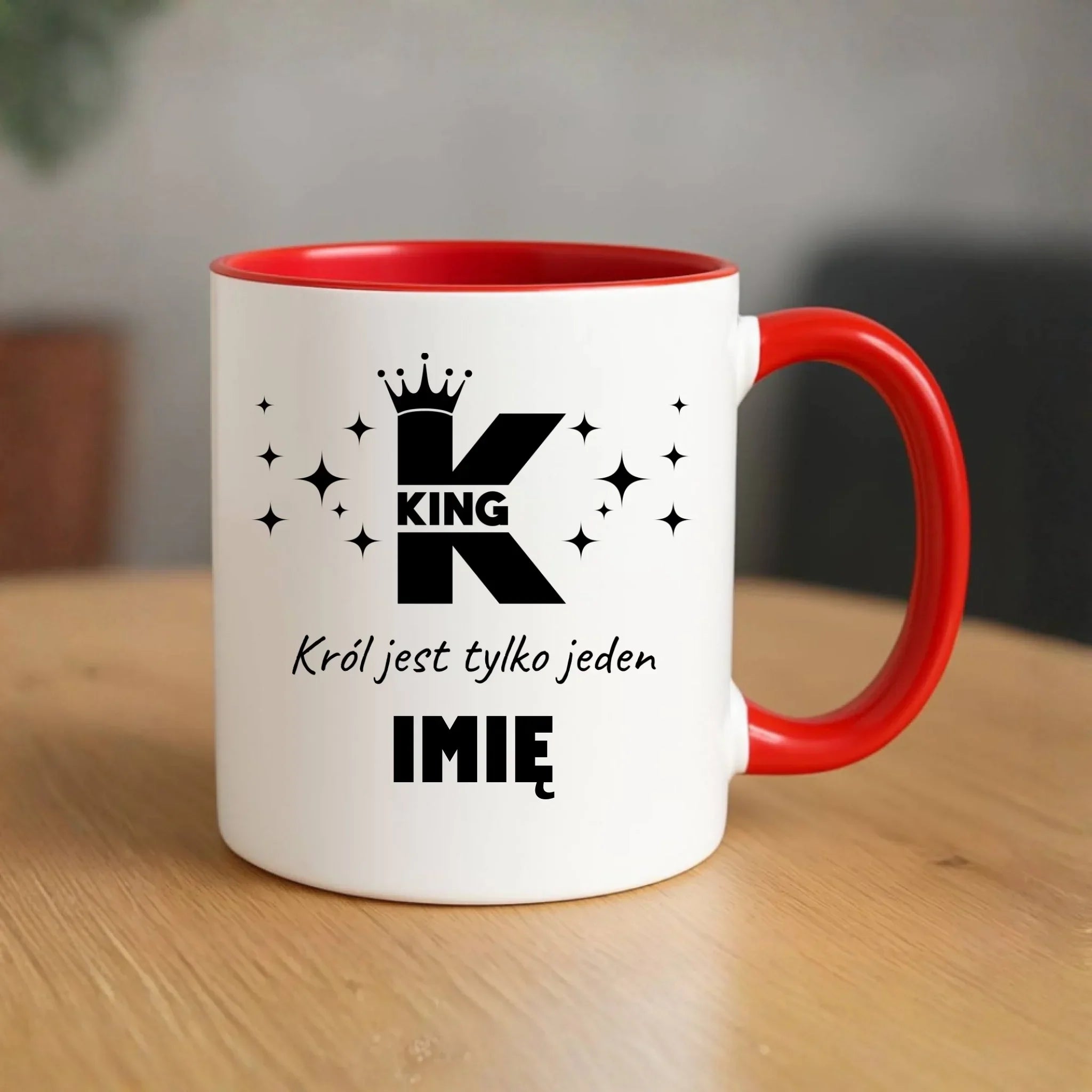 Kubek dla niego - King Król jest tylko jeden - personalizowany W40 - StoryCups.pl