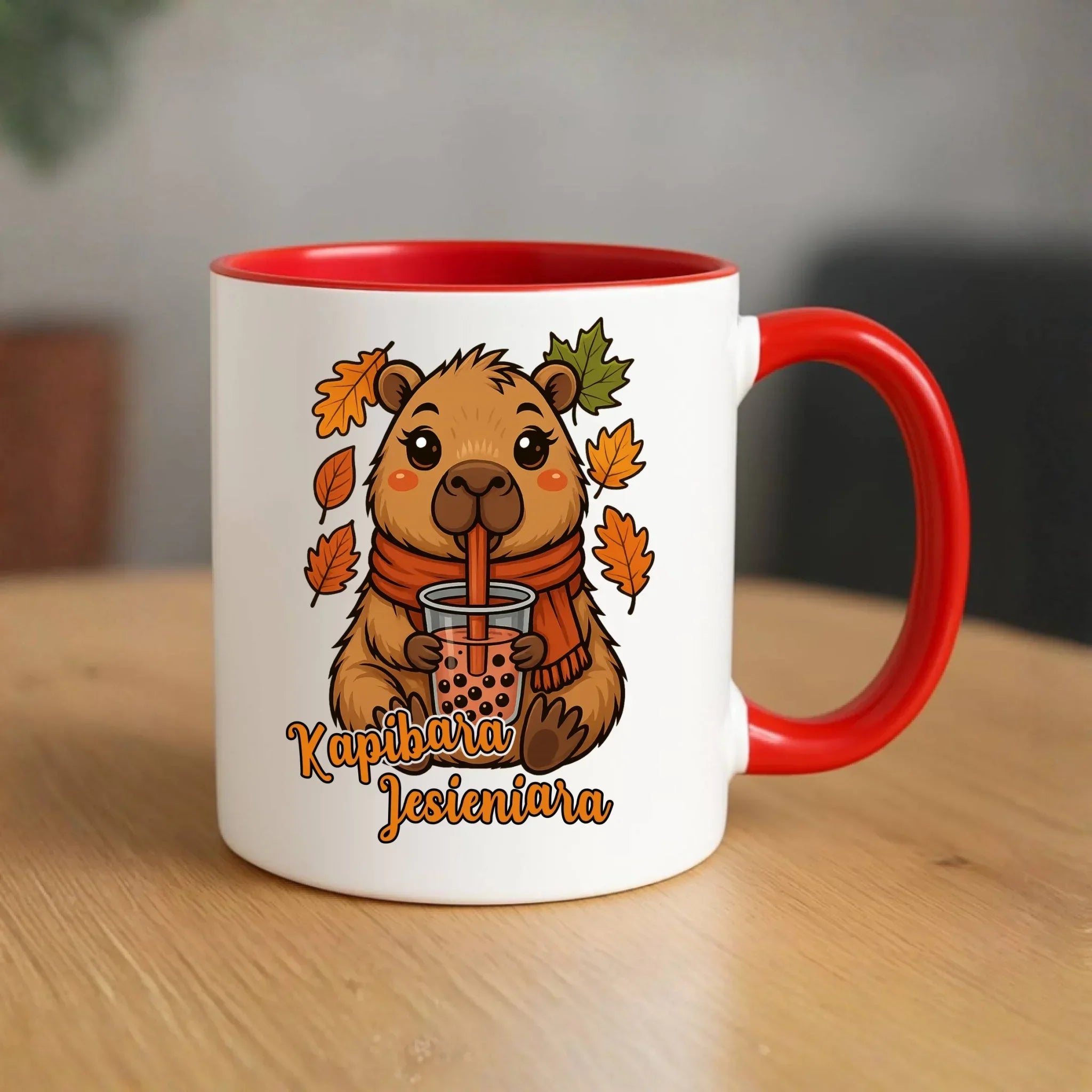 Kubek jesienny - Kapibara Jesieniara JS19 - StoryCups.pl