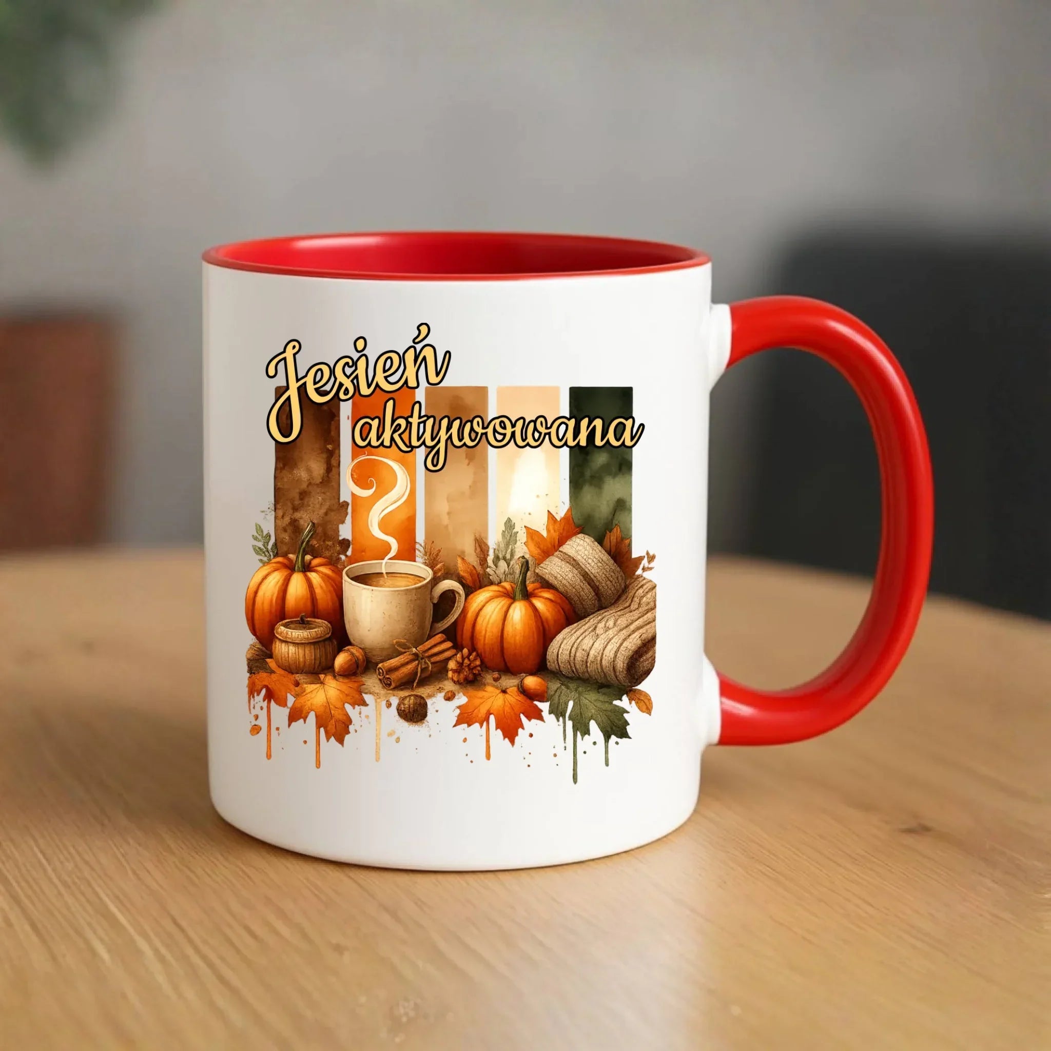 Kubek jesienny - Jesień aktywowana JS26 - StoryCups.pl