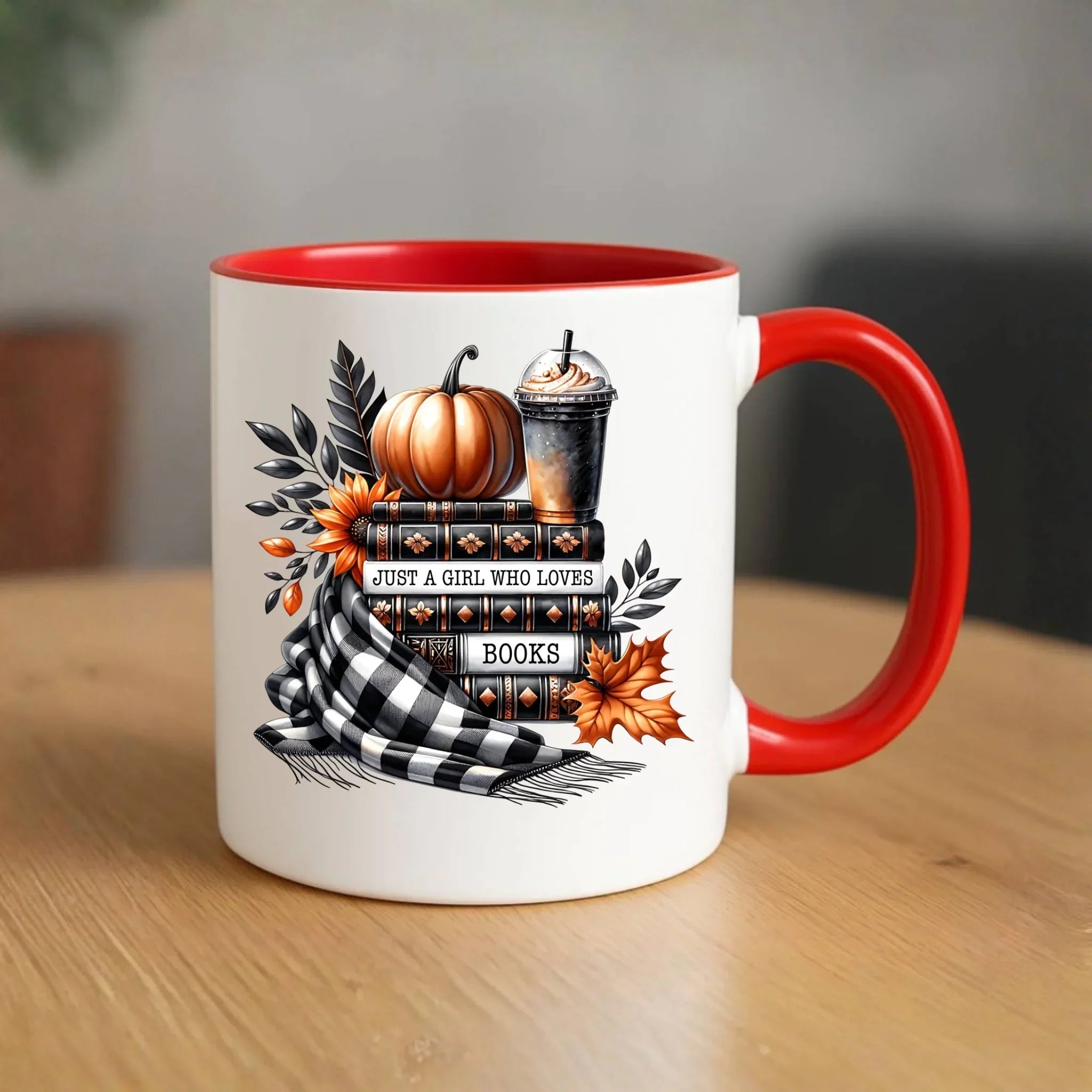 Kubek jesieniara - Książkara - prezent dla miłośniczki czytania książek JS13 - StoryCups.pl