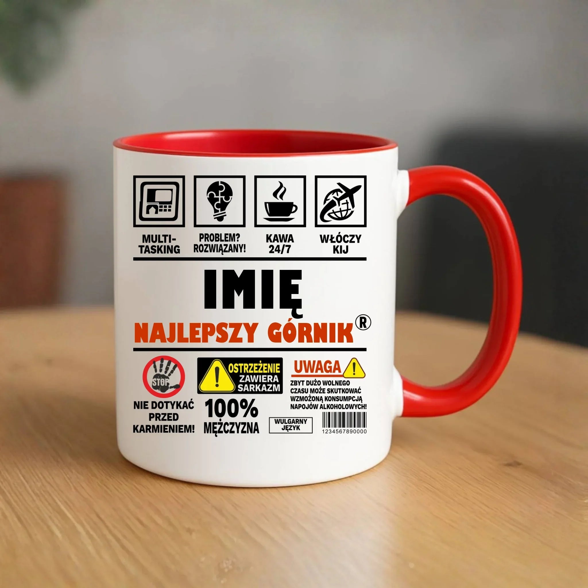 Kubek - prezent dla górnika - Najlepszy górnik 24/7 - personalizowany G11 - StoryCups.pl