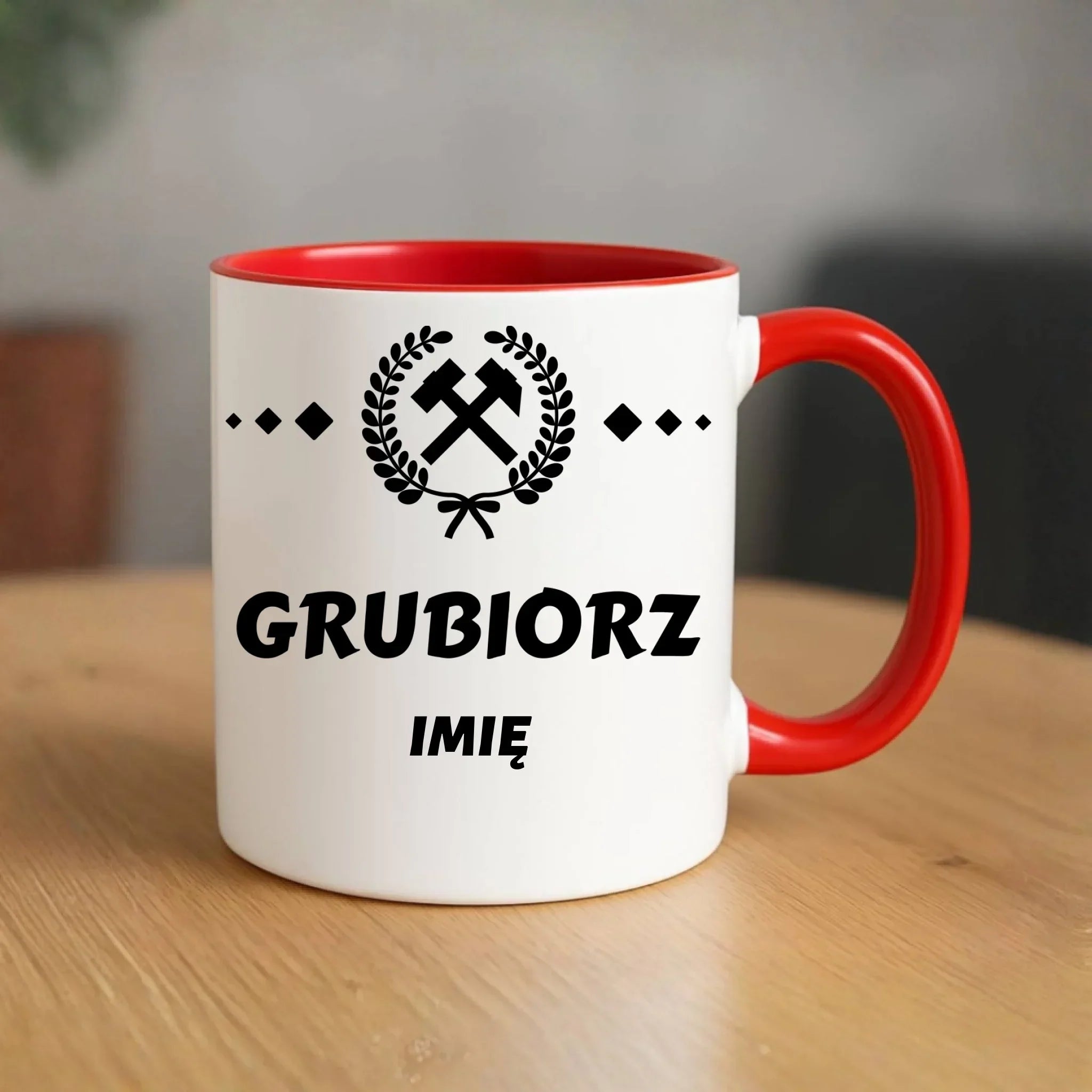 Kubek - prezent dla górnika - Grubiorz - personalizowany G03 - StoryCups.pl