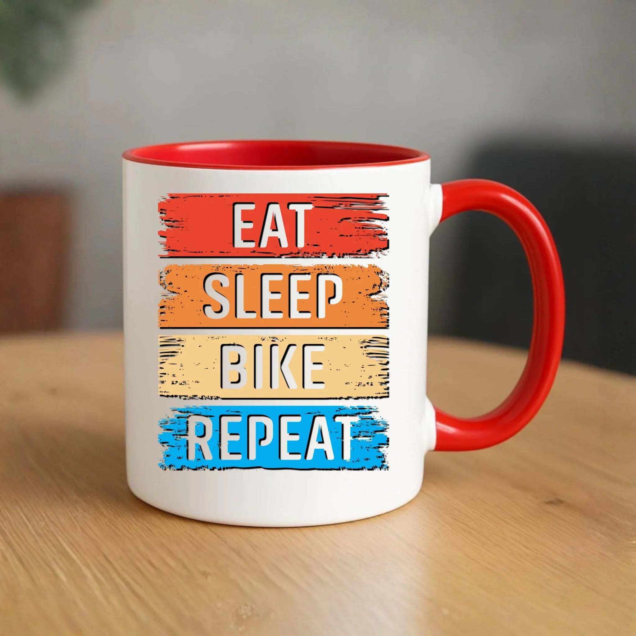 Eat Sleep Bike Repeat | Kubek dla rowerzysty HR03 - StoryCups.pl