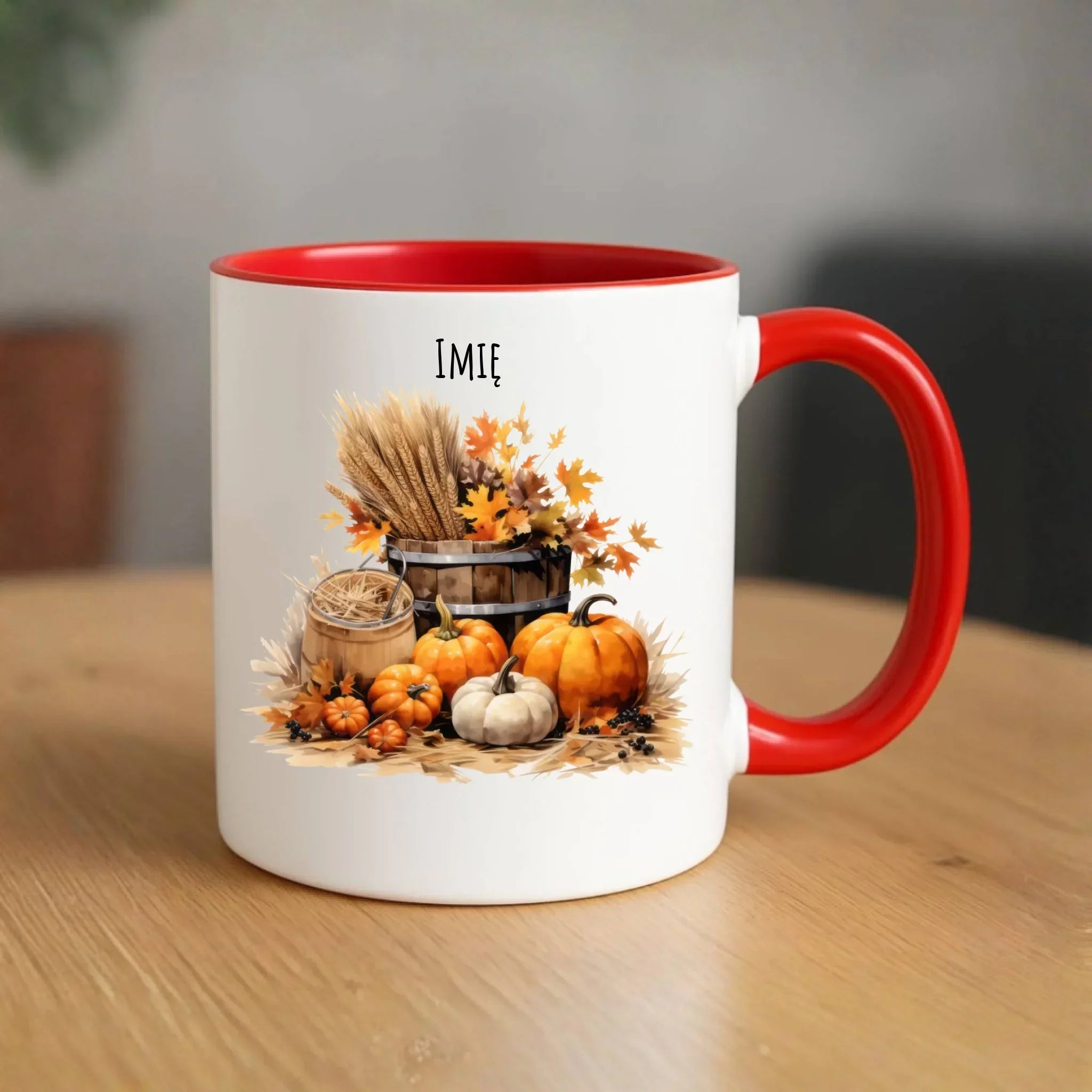 Kubek na jesień - Harvest vibes - personalizowana JS09 - StoryCups.pl