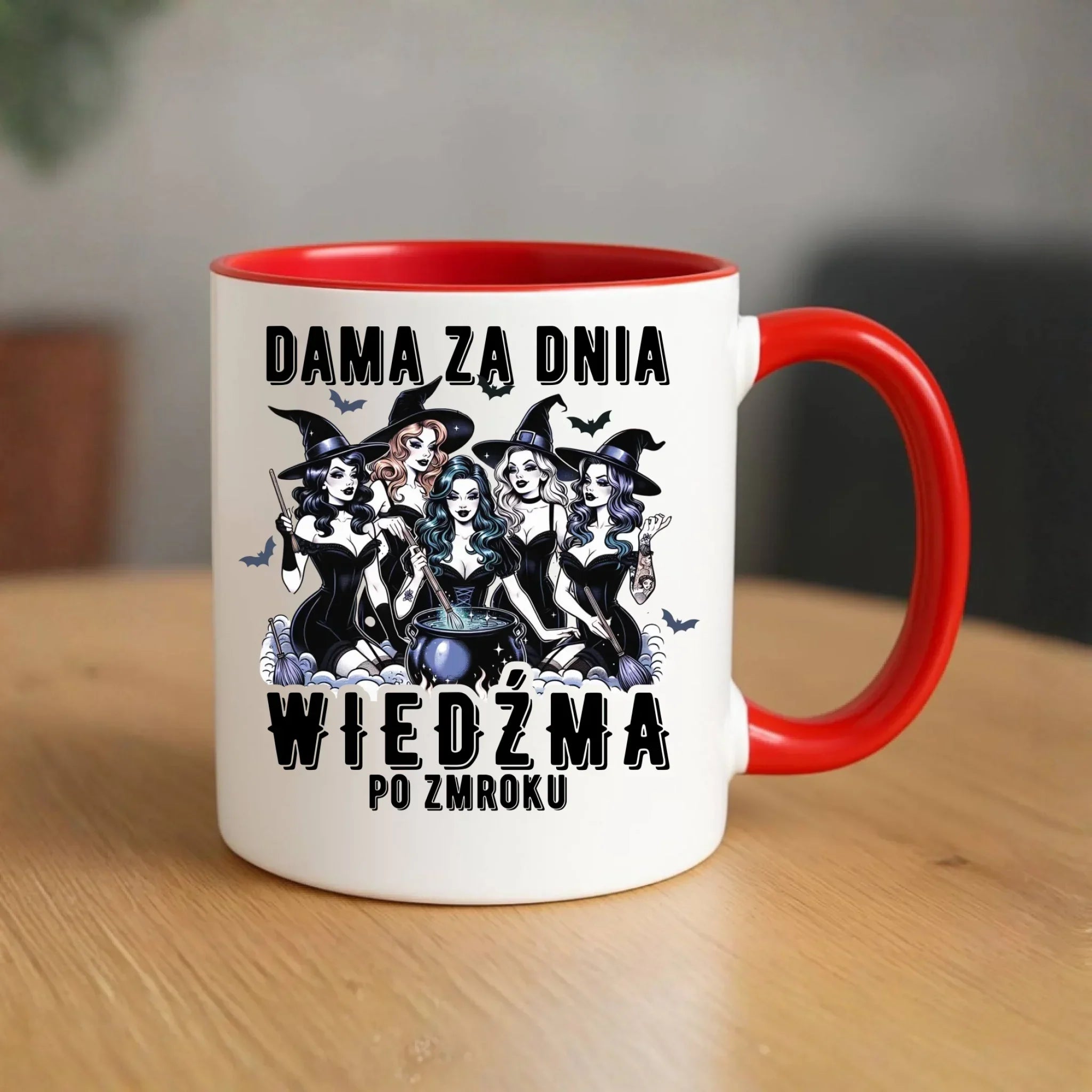 Kubek - Dama za dnia wiedźma po zmroku HL16 - StoryCups.pl
