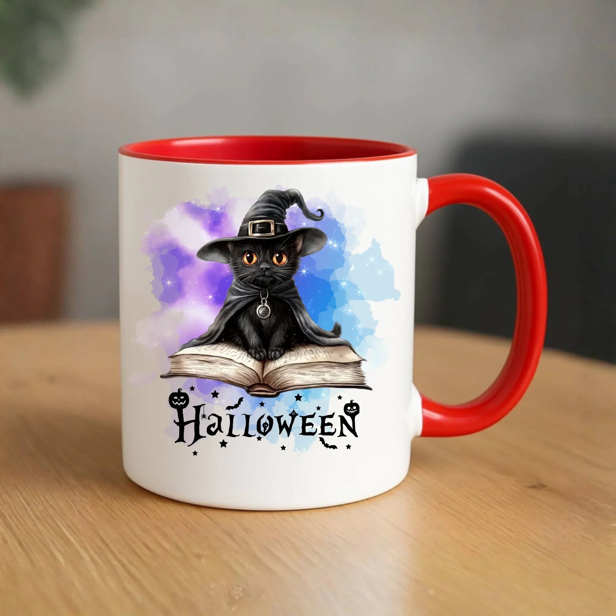 Kubek na Halloween - Kot Czarodziej HL06 - StoryCups.pl