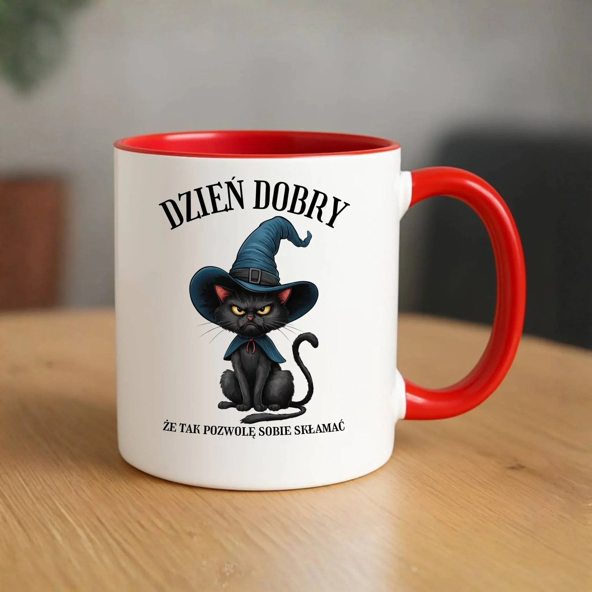 Kubek halloweenowy - Dzień dobry, że tak pozwolę sobie skłamać HL27 - StoryCups.pl