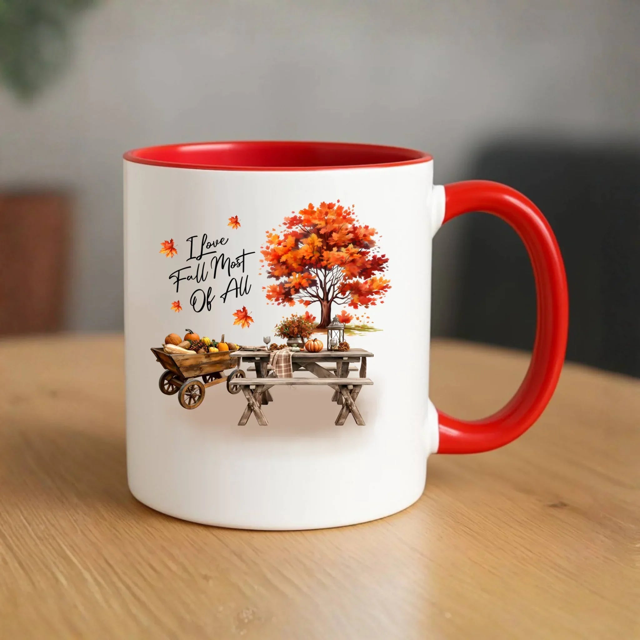 Kubek jesieniara - Jesienny piknik z dyniami JS04 - StoryCups.pl