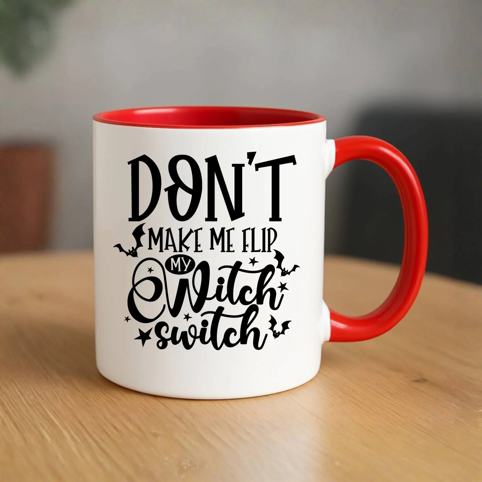 Kubek na Halloween - Don't make me flip my witch switch - śmieszny HL11 - StoryCups.pl