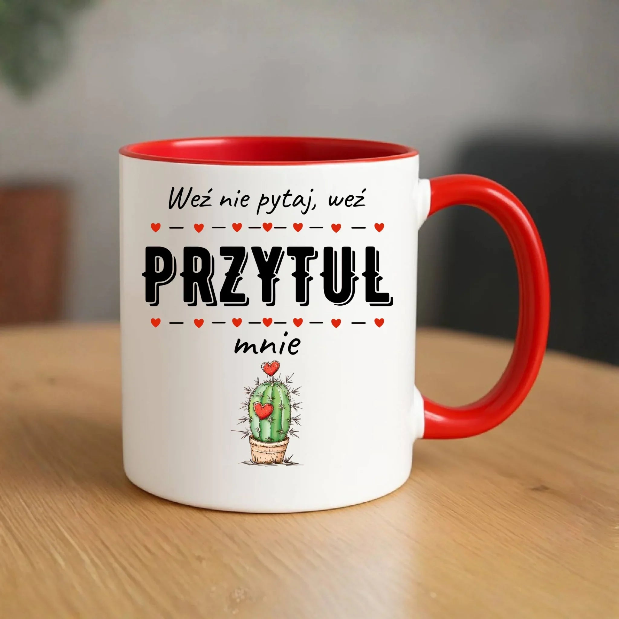 Kubek dla par - Weź nie pytaj, weź przytul mnie W49 - StoryCups.pl